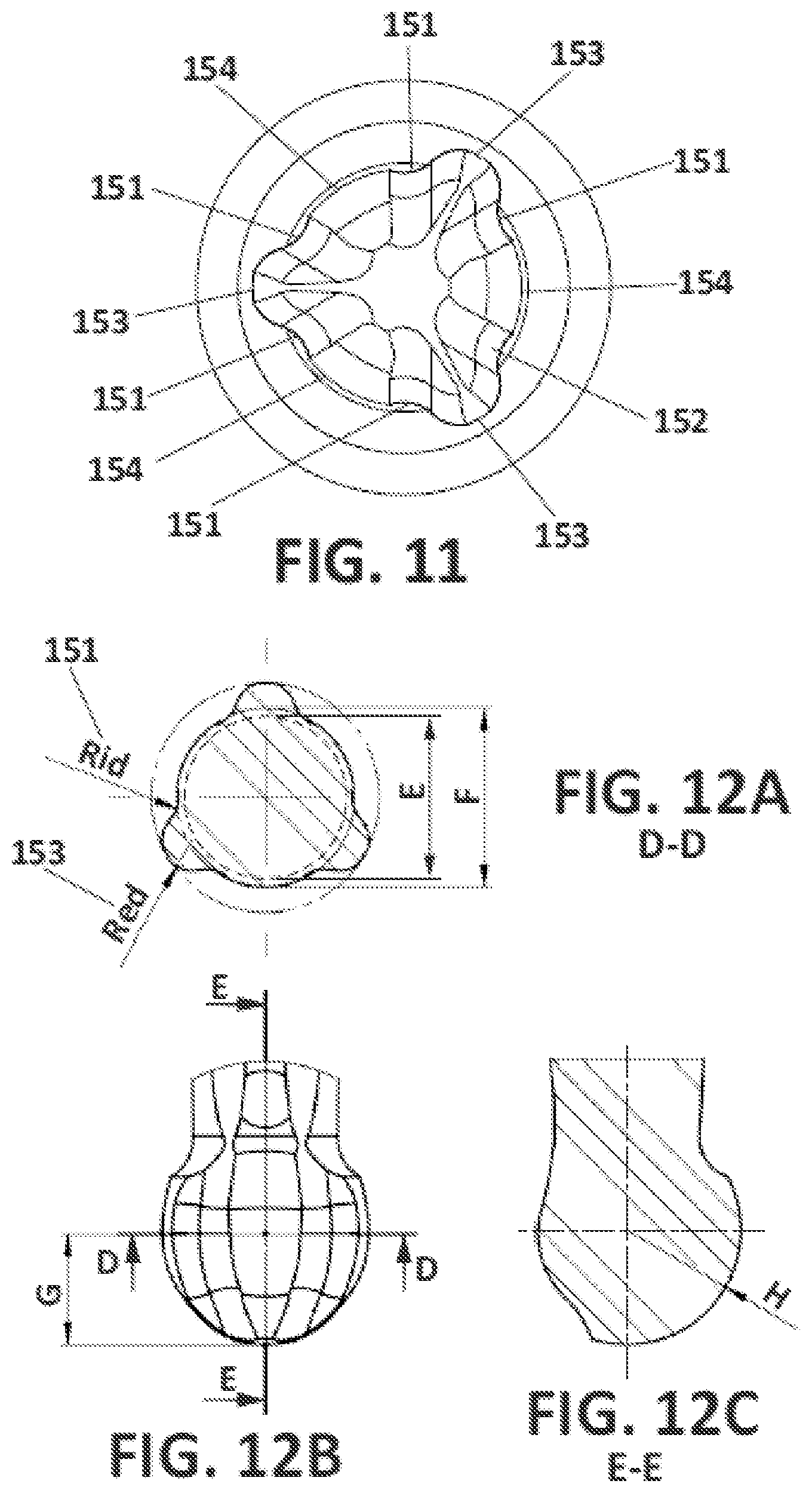 Patent US12396827 Figure 9 – Prosthetic dental screw implant, tightening tool and coupling system between the two
