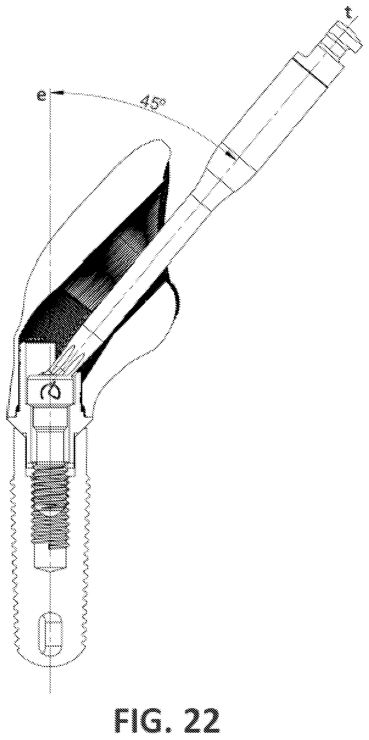 Patent US12396827 Figure 15 – Prosthetic dental screw implant, tightening tool and coupling system between the two