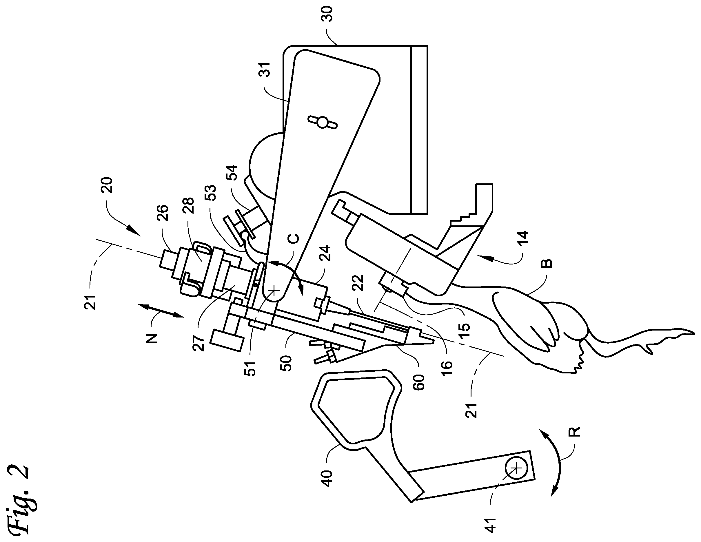Patent US12396834 Figure 2 – Injection systems with rotating needle carriage and methods