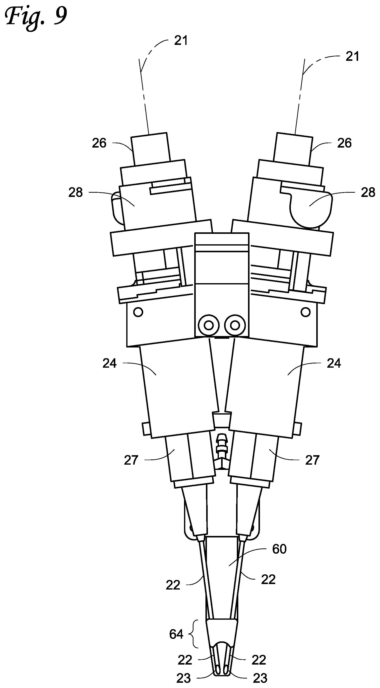Patent US12396834 Figure 9 – Injection systems with rotating needle carriage and methods