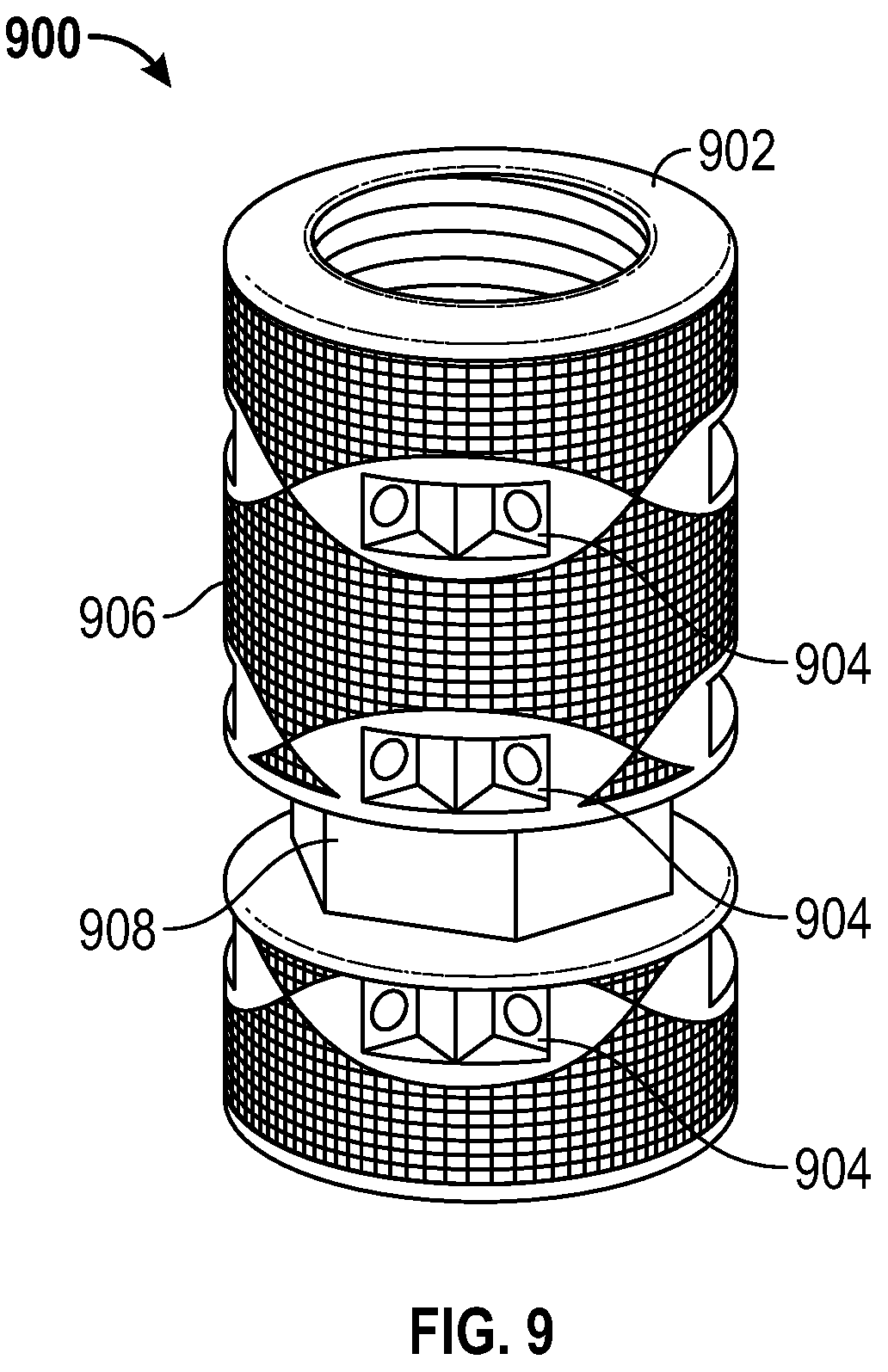 Patent US12396860 Figure 5 – Modular rotational device for torsionally stabilizing an endoprosthesis