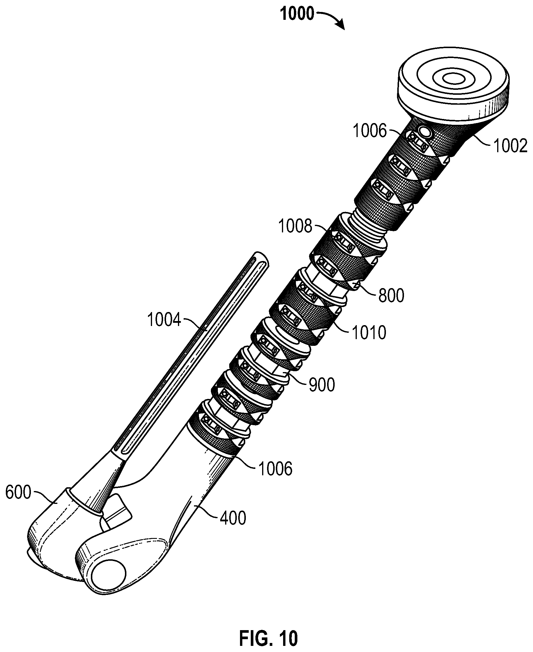 Patent US12396860 Figure 6 – Modular rotational device for torsionally stabilizing an endoprosthesis