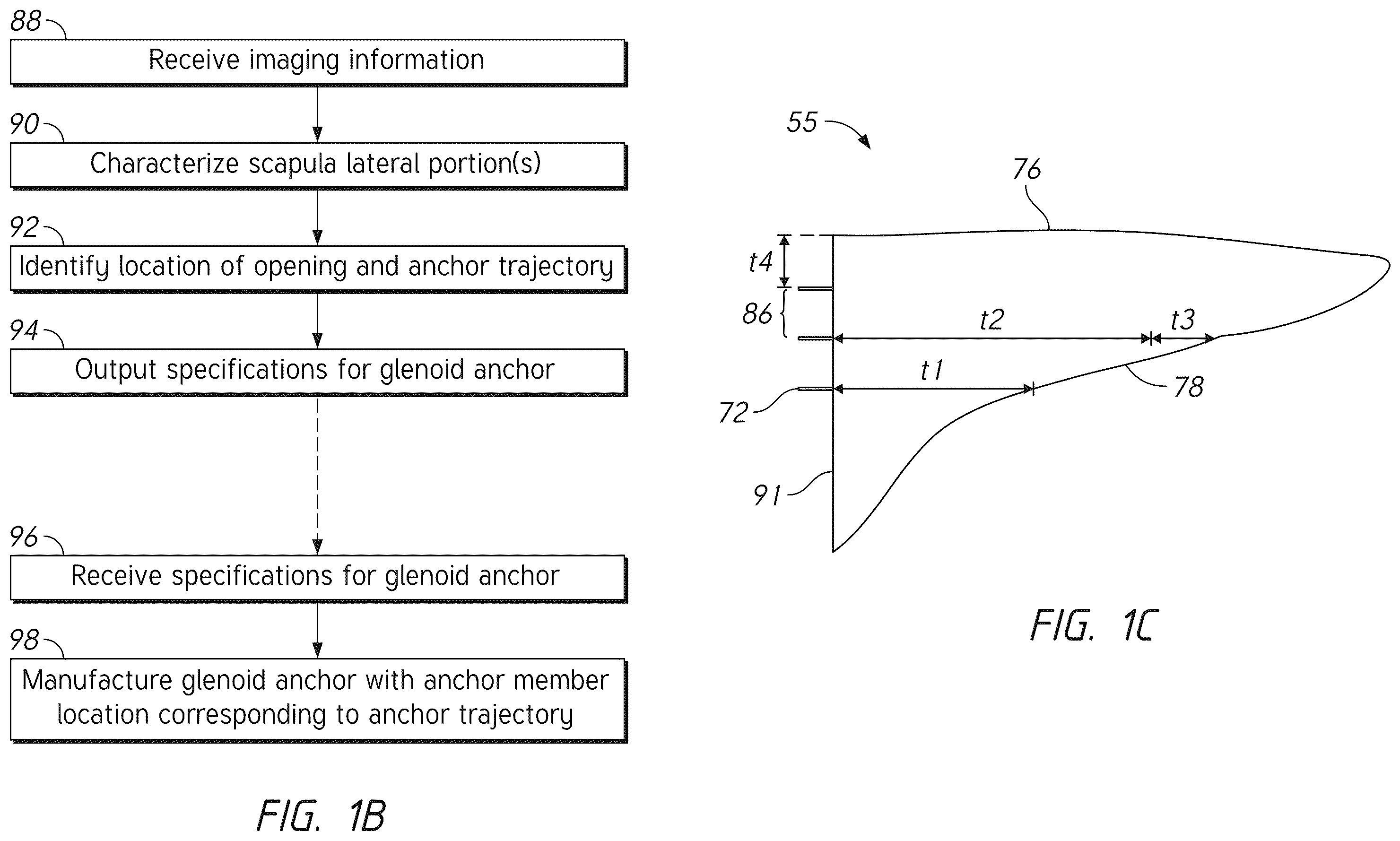 Patent US12396862 Figure 3 – Glenoid baseplate and implant assemblies