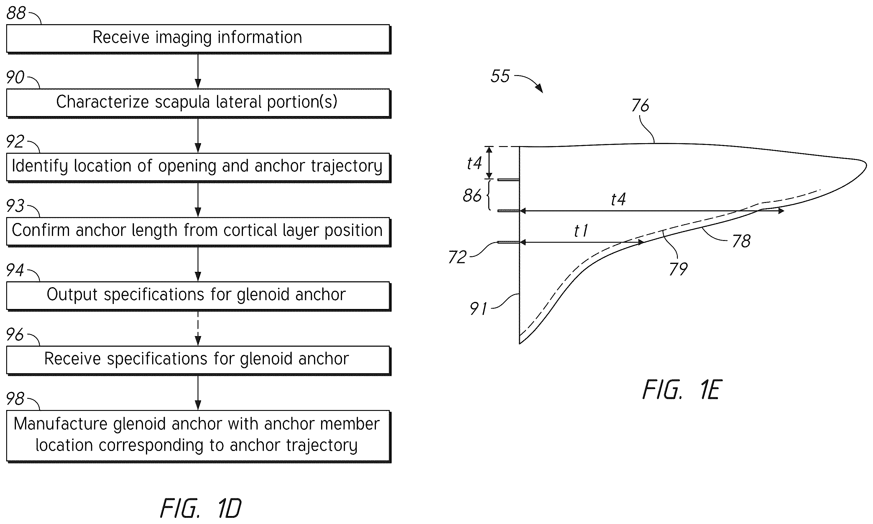 Patent US12396862 Figure 4 – Glenoid baseplate and implant assemblies