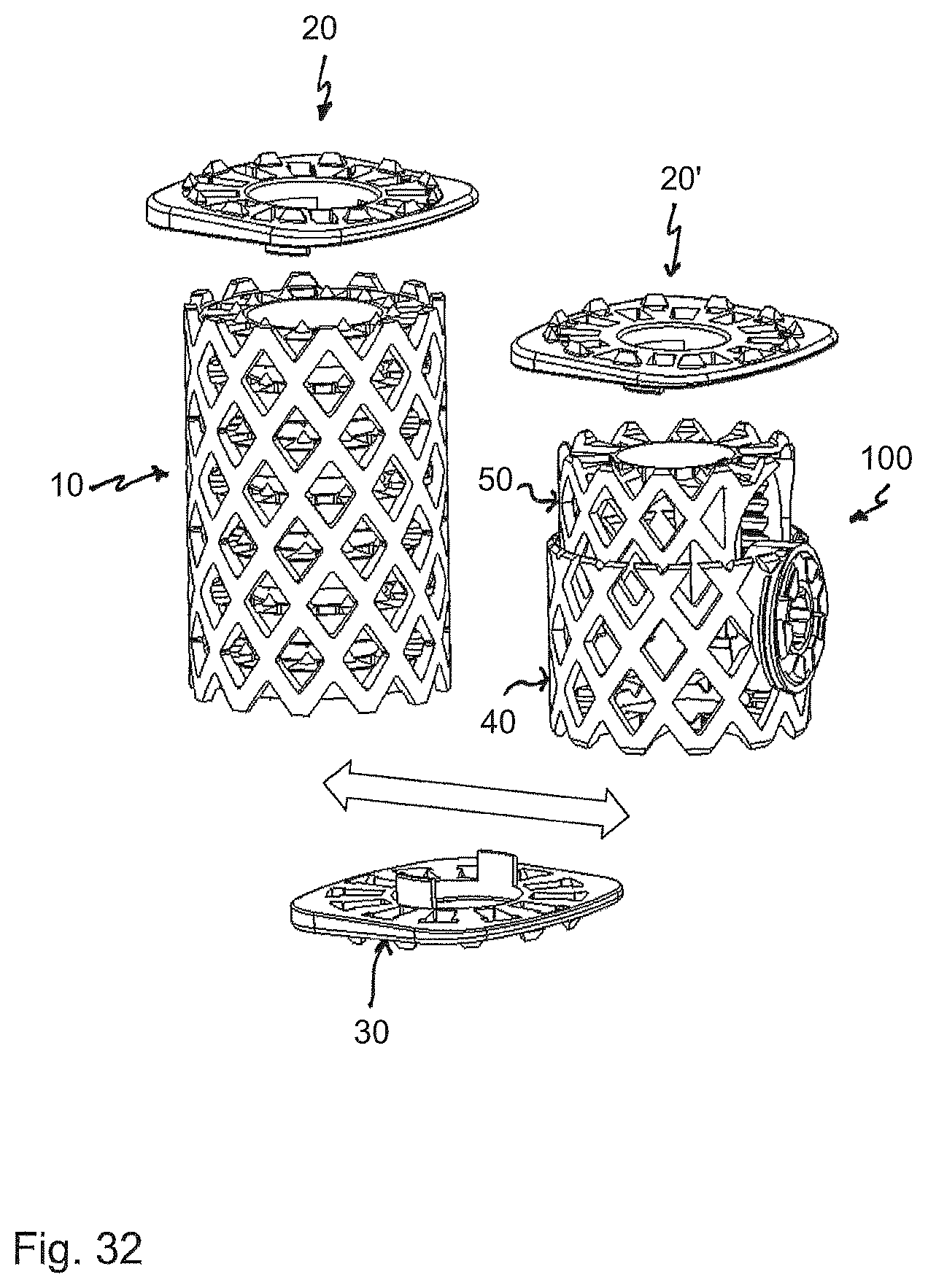 Patent US12396864 Figure 11 – Implant for engagement between vertebrae, and implant kit
