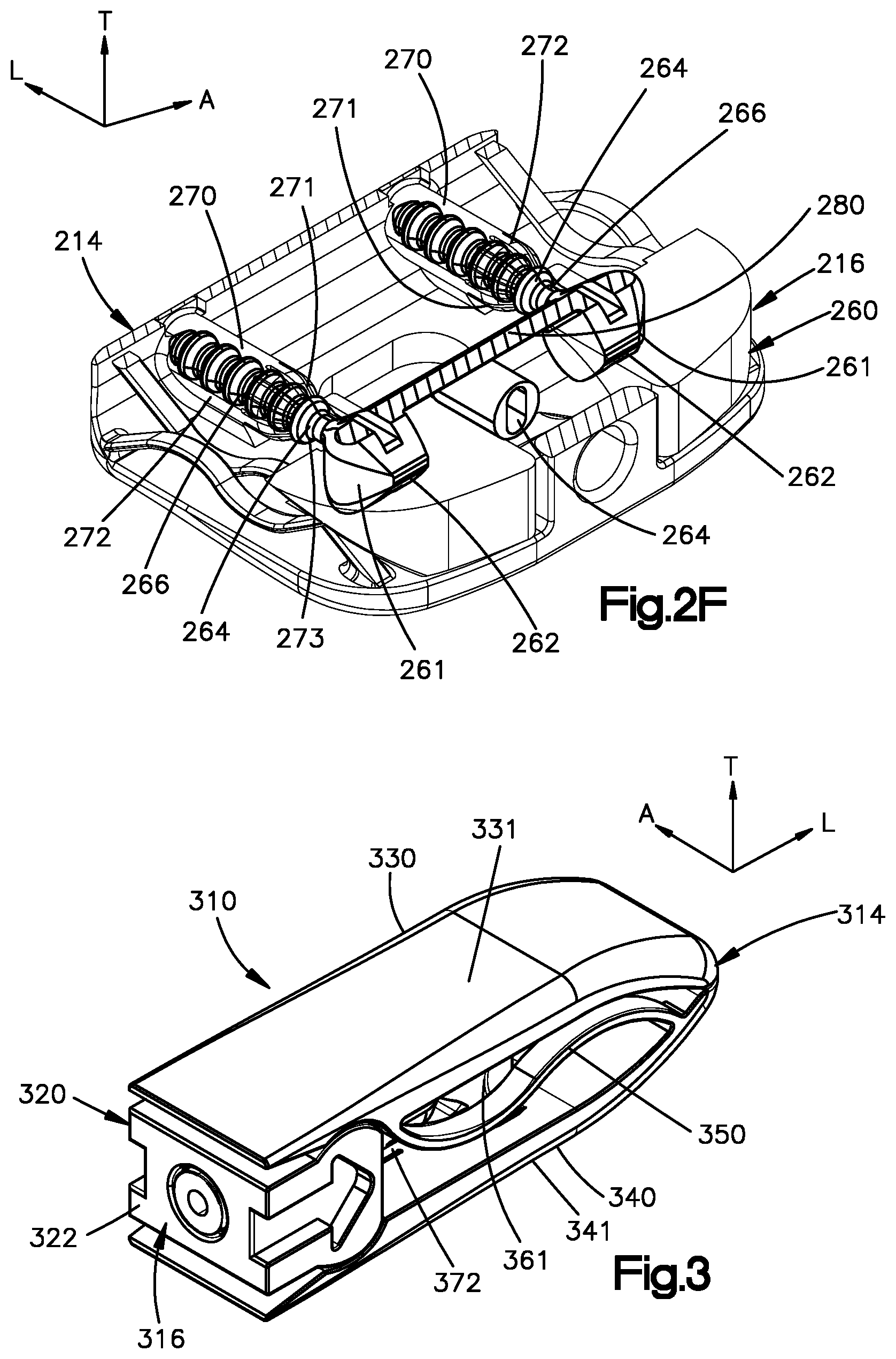 Patent US12396865 Figure 6 – Angularly adjustable intervertebral cages with integrated ratchet assembly