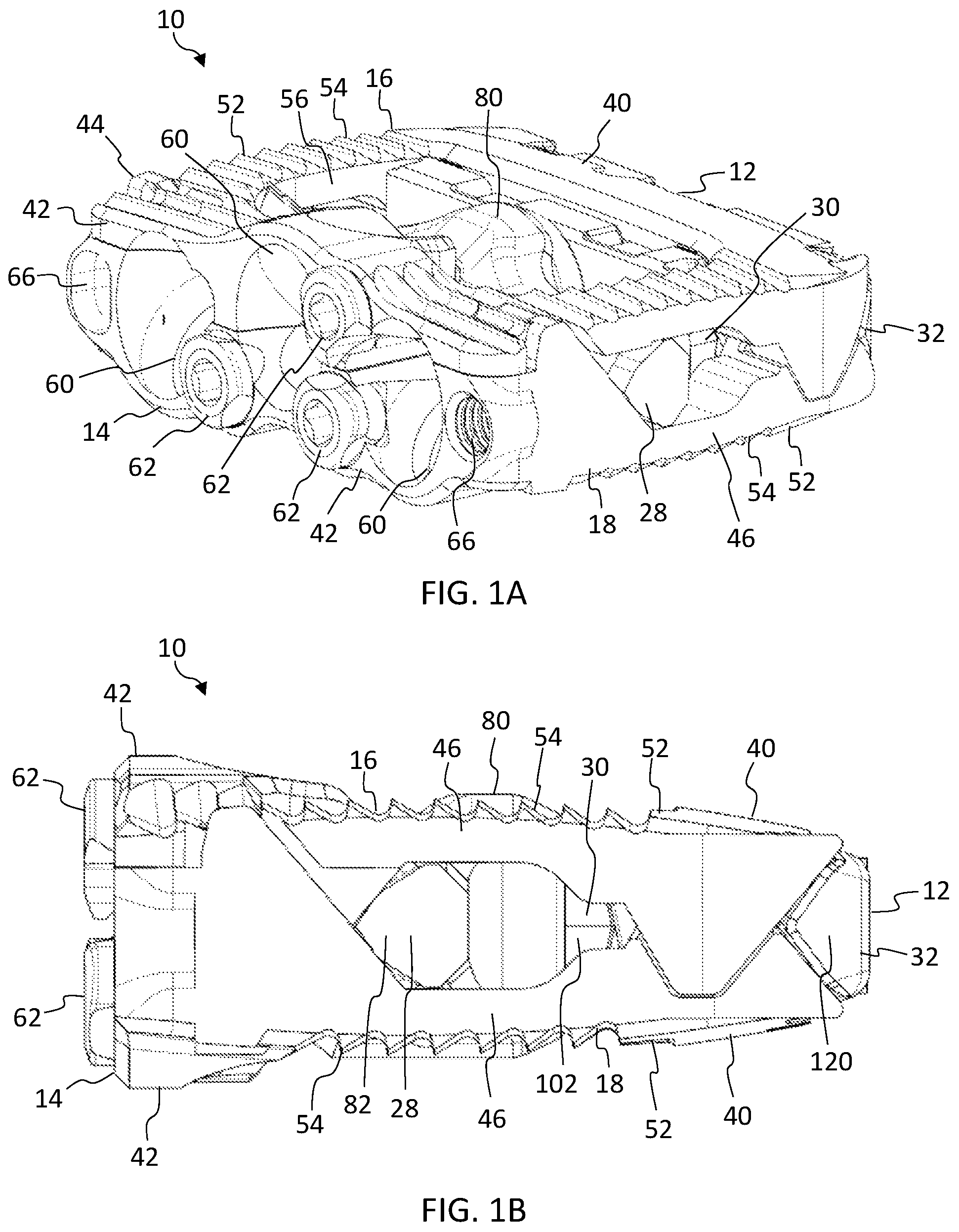 Patent US12396866 Figure 1 – Expandable anterior lumbar implants