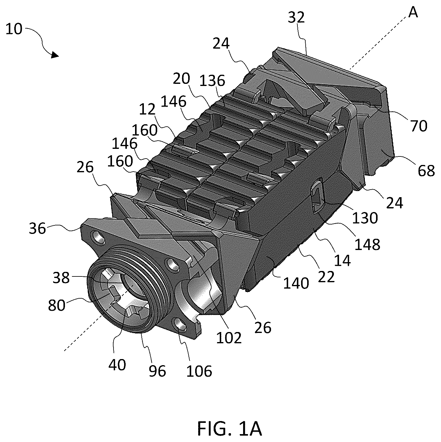 Patent US12396867 Figure 1 – Expandable footprint implant