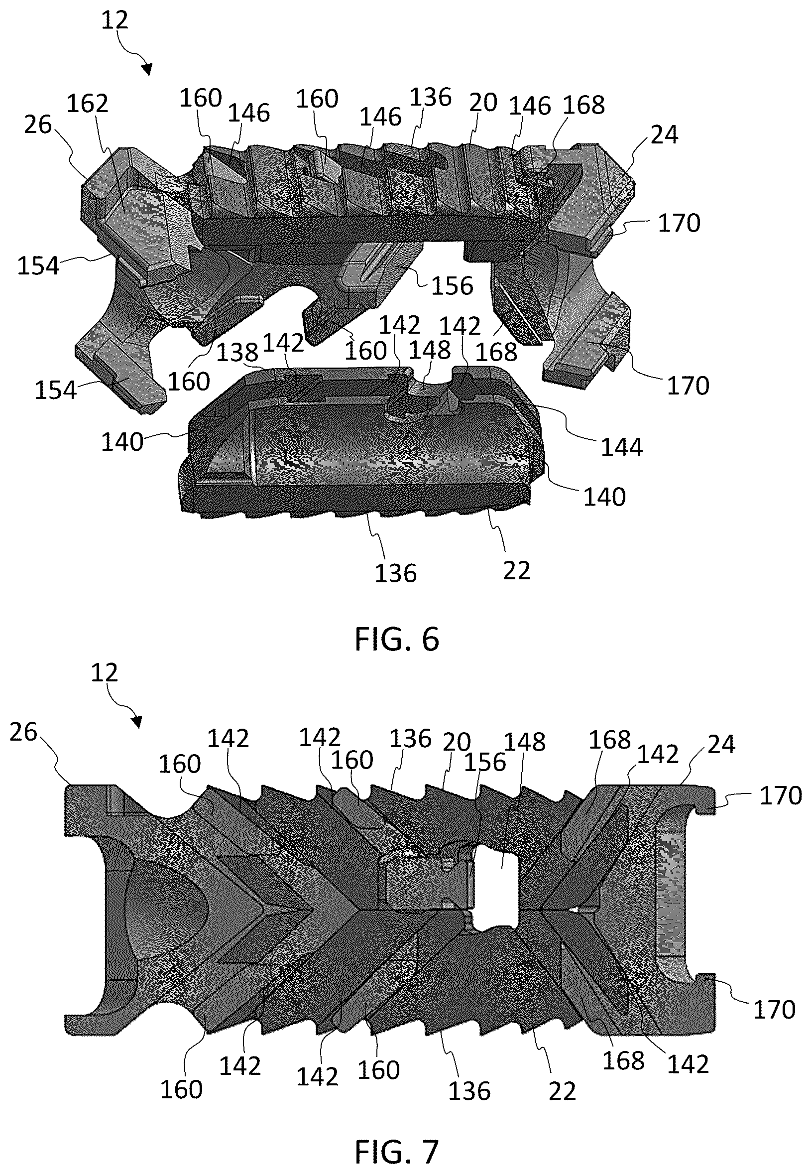 Patent US12396867 Figure 6 – Expandable footprint implant
