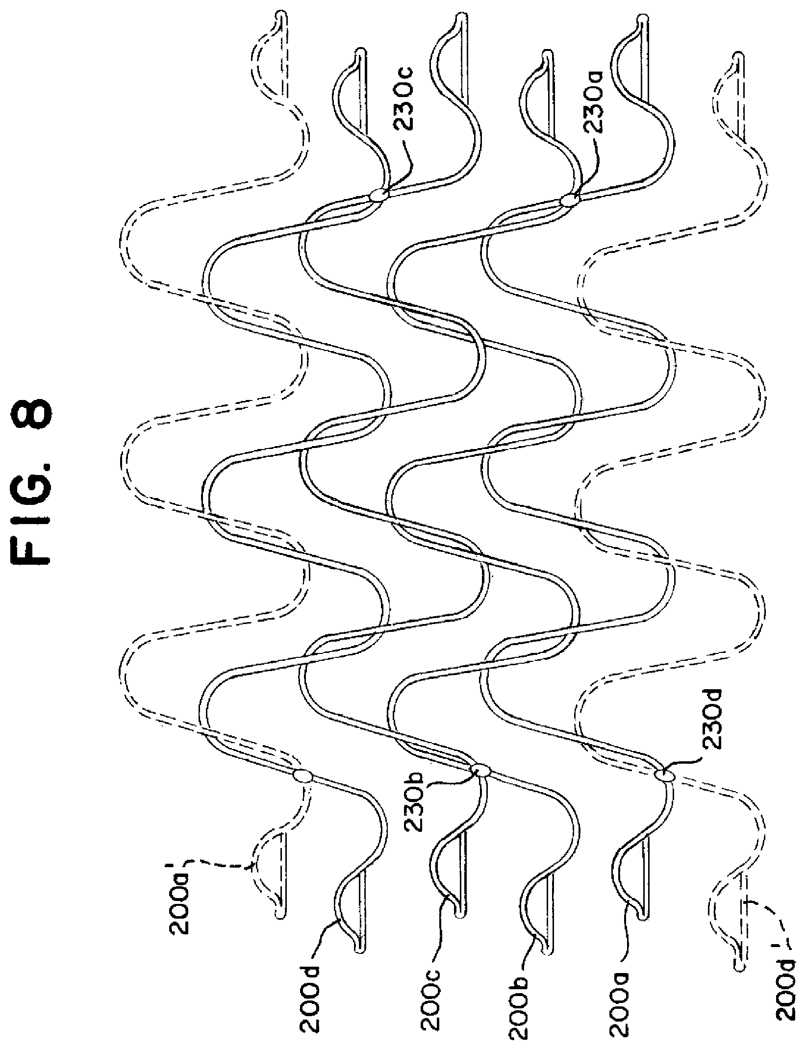 Patent US12396870 Figure 7 – Stent with shaped wires