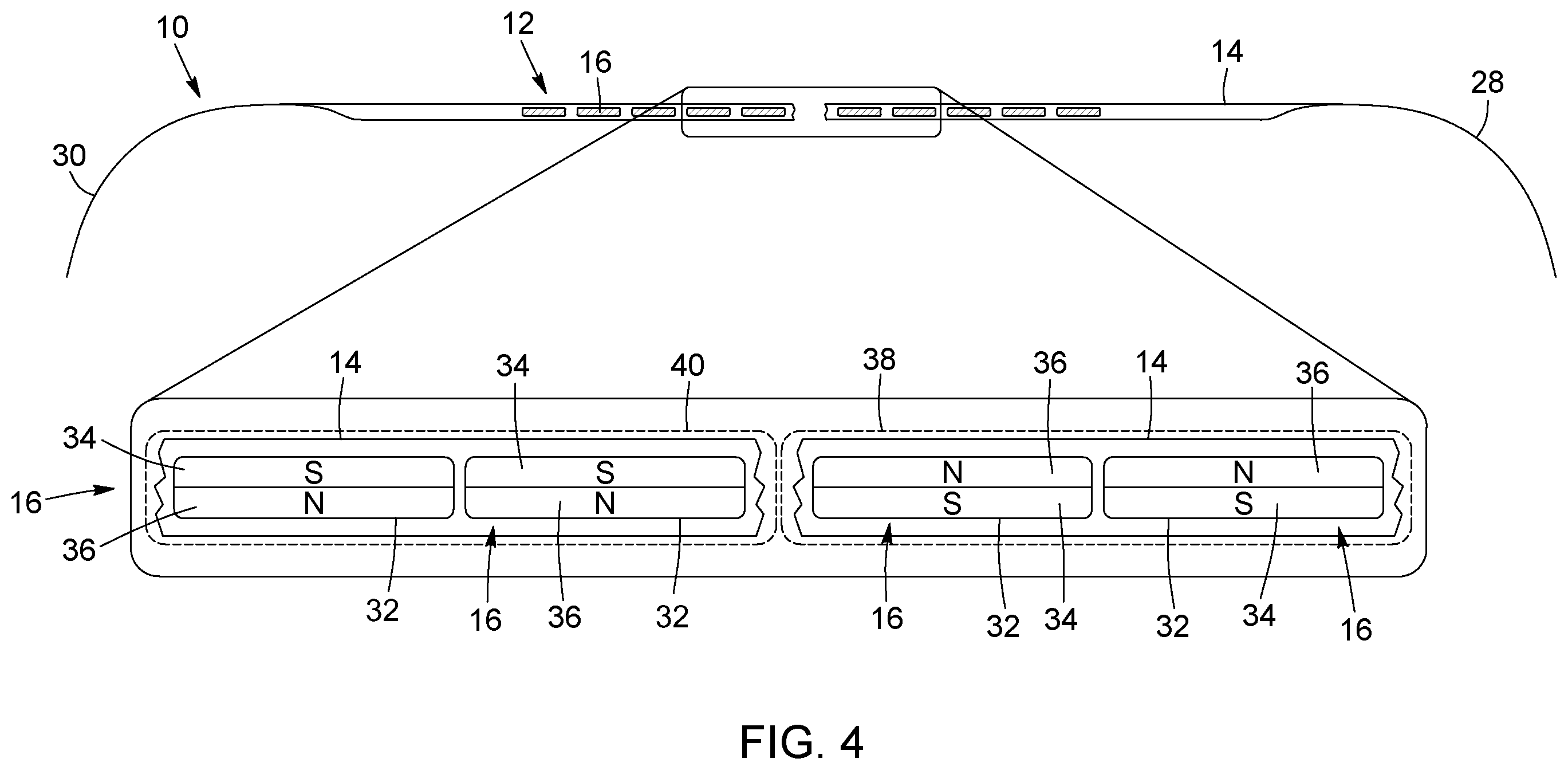 Patent US12396874 Figure 3 – Magnetic devices for digestive tract partitioning