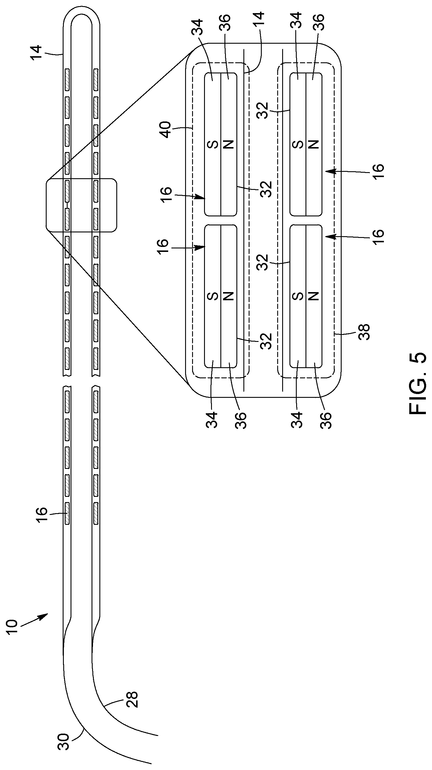 Patent US12396874 Figure 4 – Magnetic devices for digestive tract partitioning
