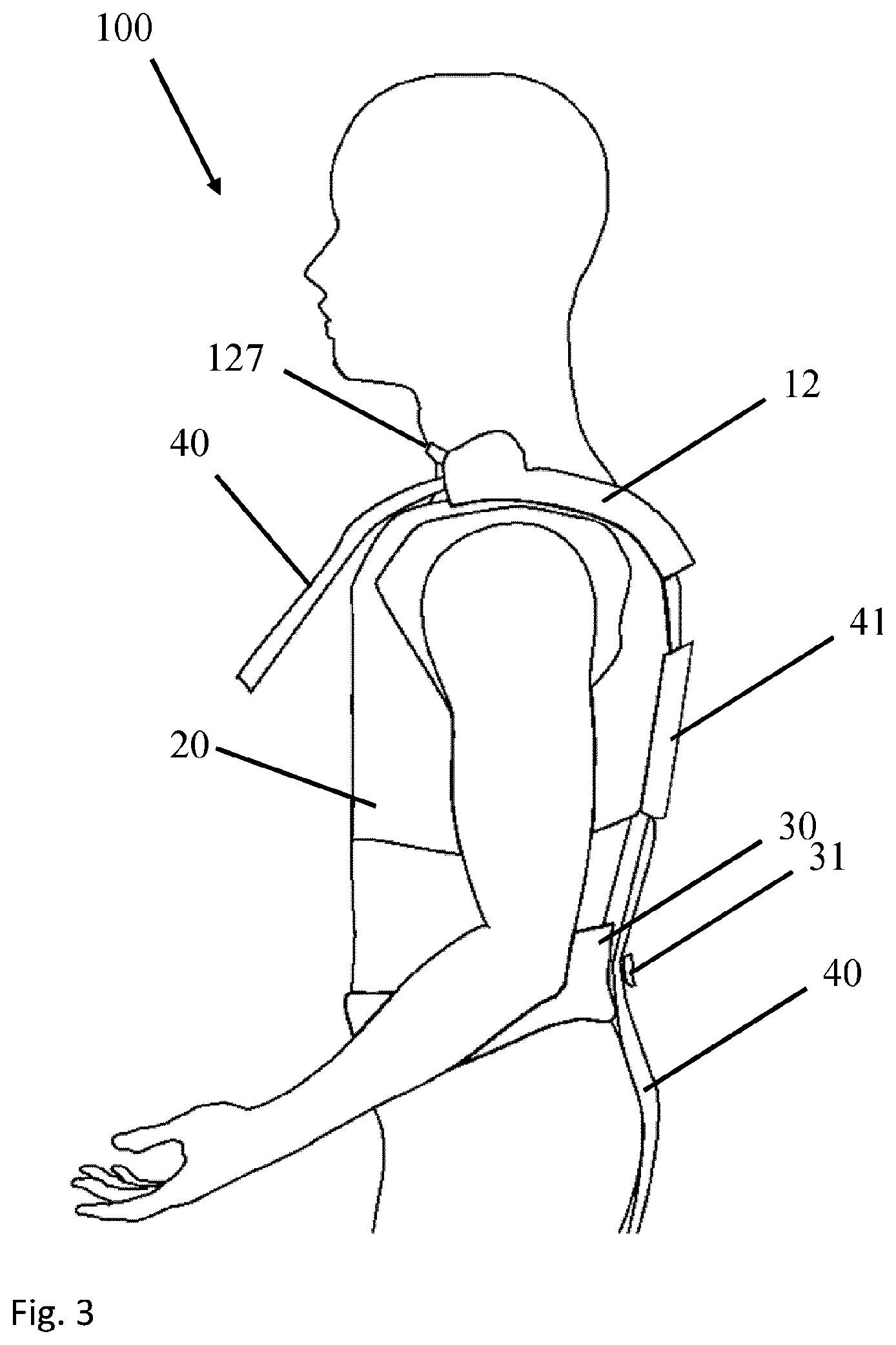 Patent US12396875 Figure 3 – Body support device, the use of it and a method of handling loads