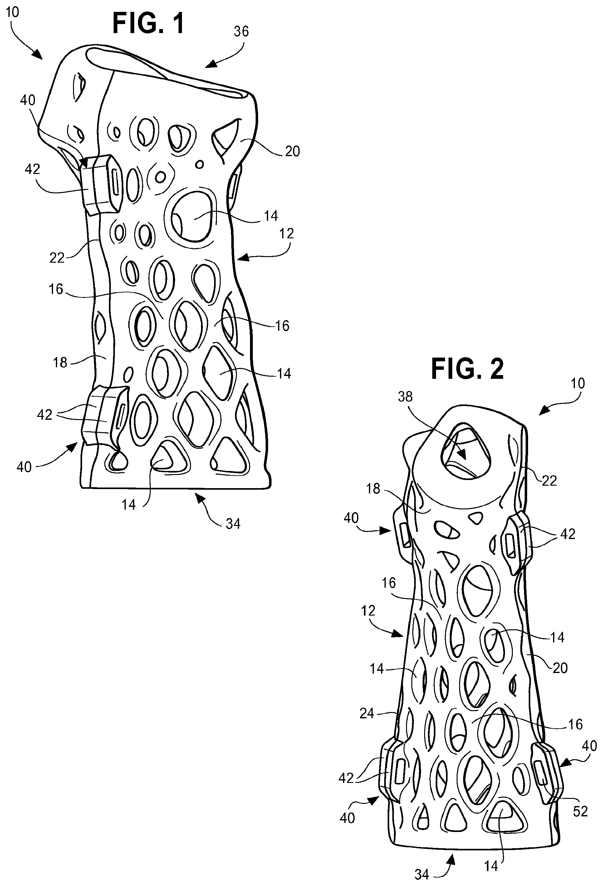 Patent US12396877 Figure 1 – Customizable fitted apparatus