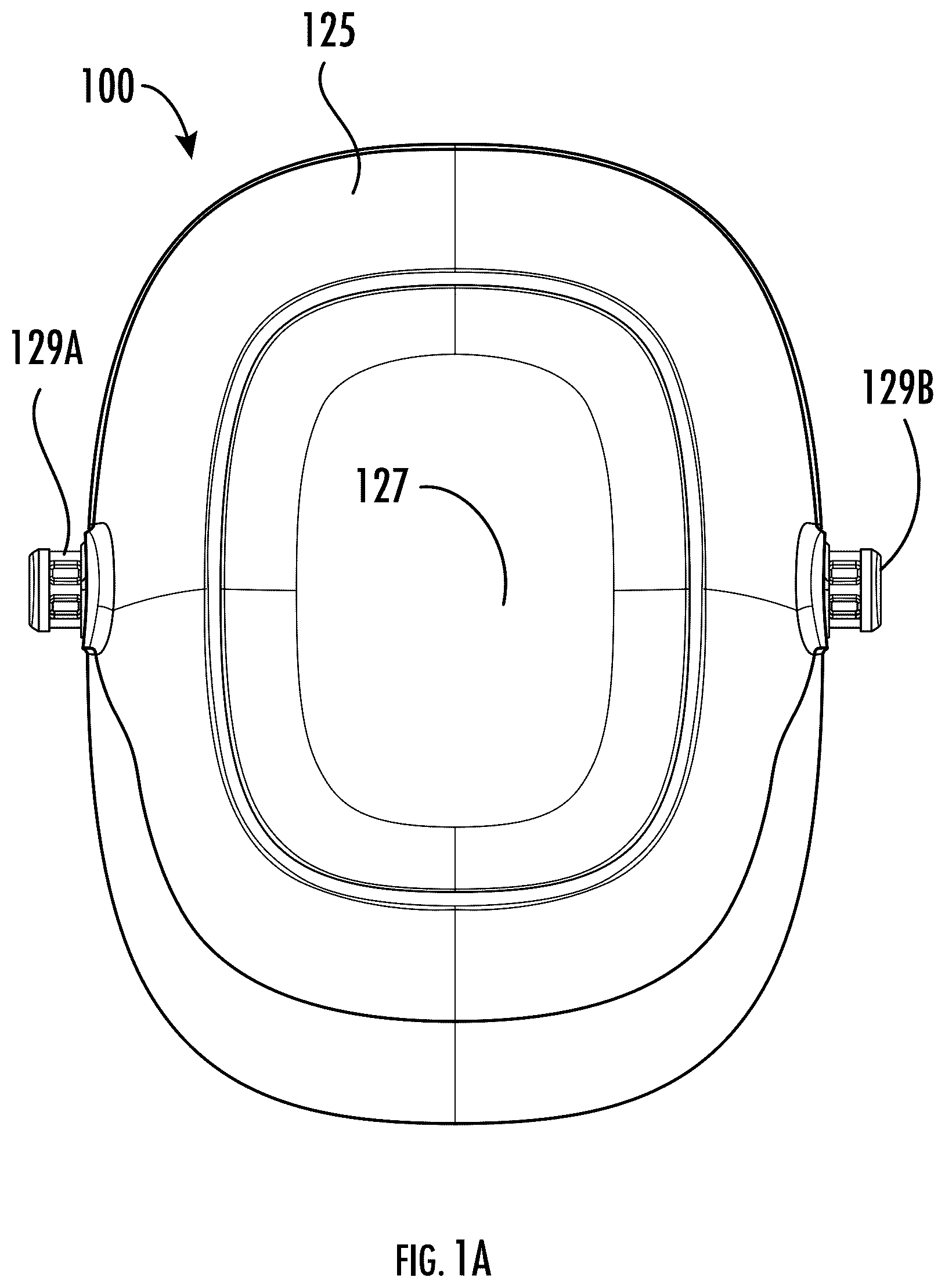 Patent US12396893 Figure 1 – Apparatuses, systems, and methods for increasing or manipulating noise attenuation in hearing protection device