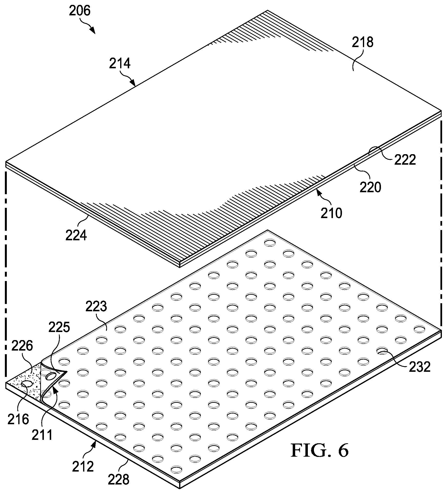 Patent US12396894 Figure 7 – Hybrid silicone and acrylic adhesive cover for use with wound treatment