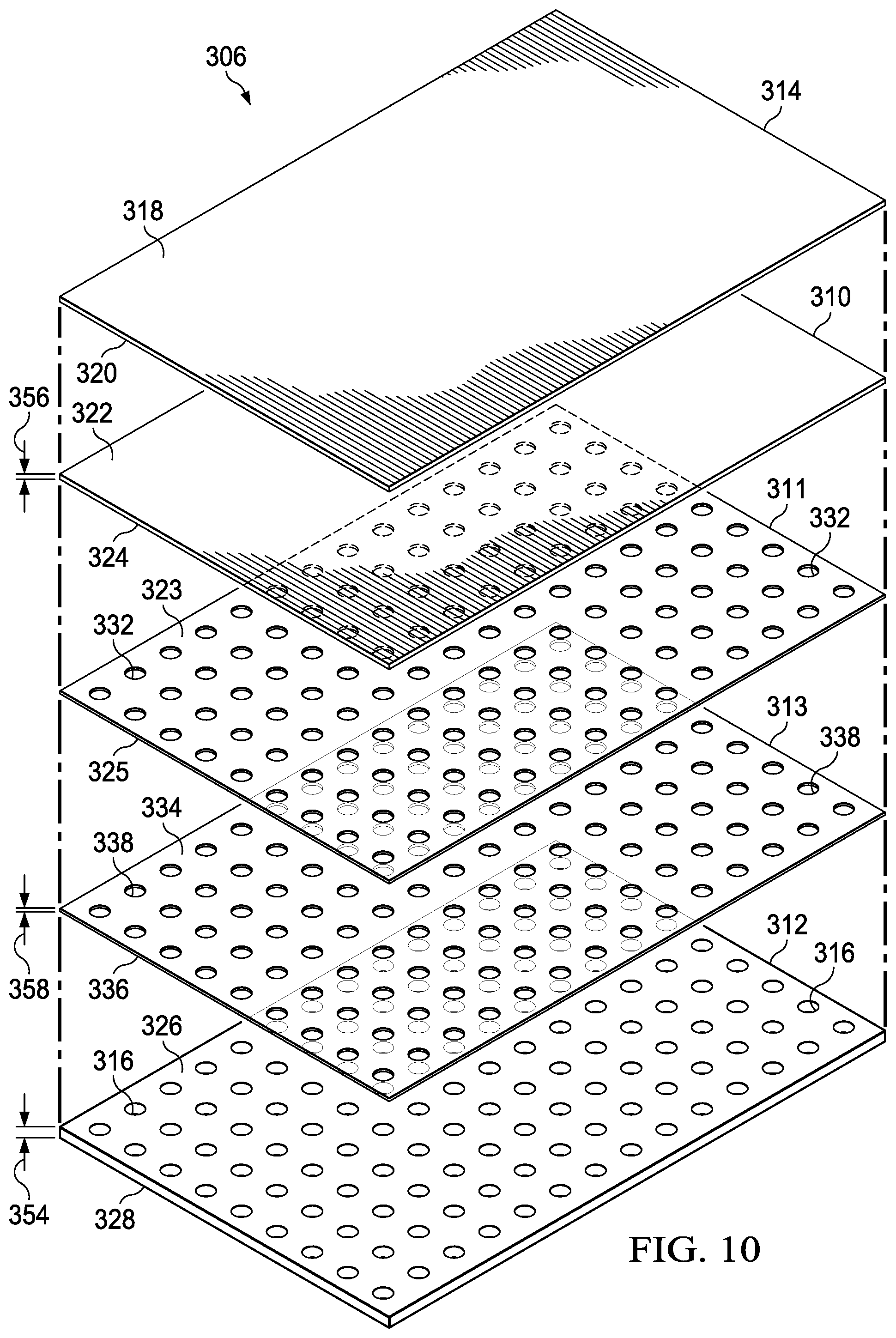 Patent US12396894 Figure 11 – Hybrid silicone and acrylic adhesive cover for use with wound treatment