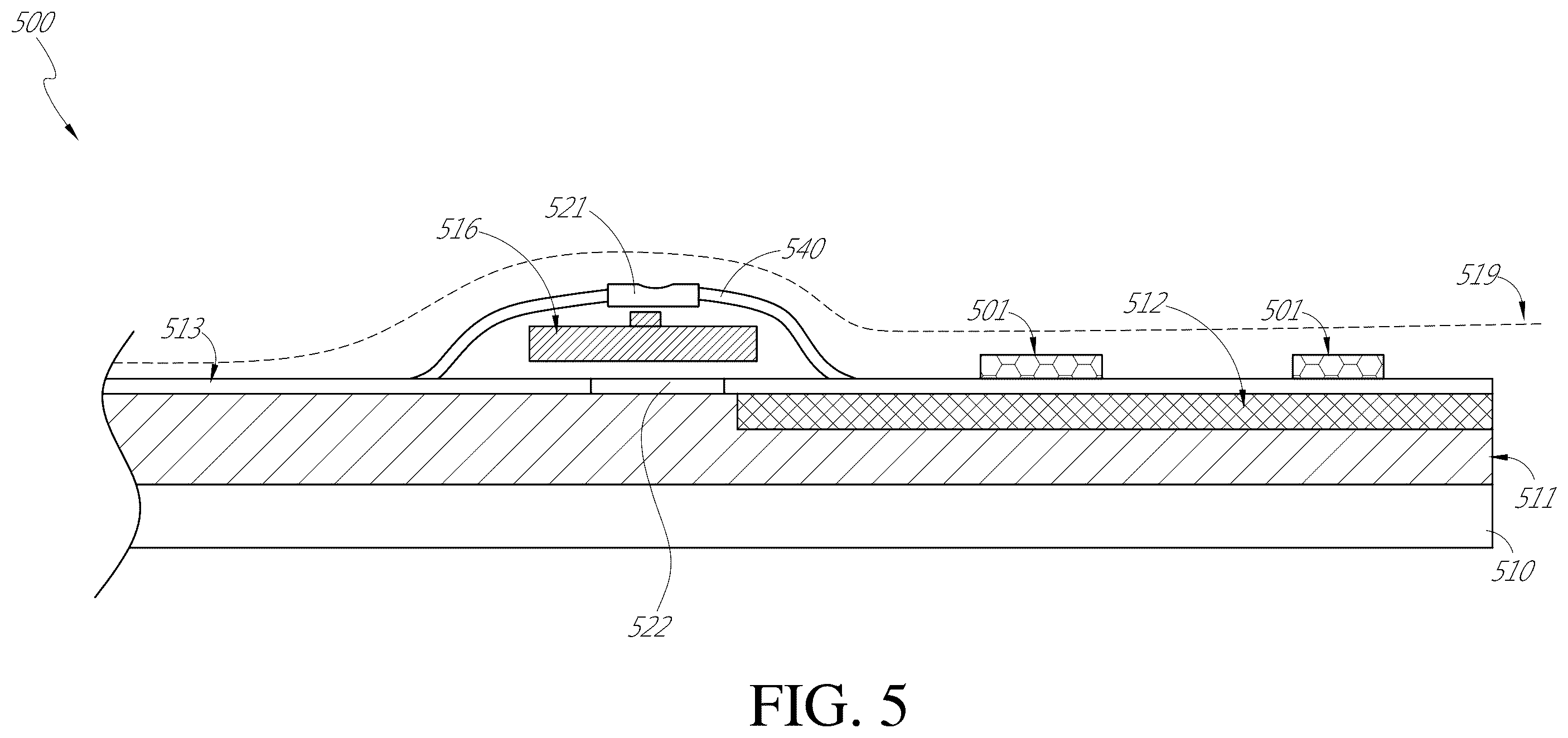 Patent US12396895 Figure 5 – Wound treatment apparatuses and methods with negative pressure source integrated into wound dressing
