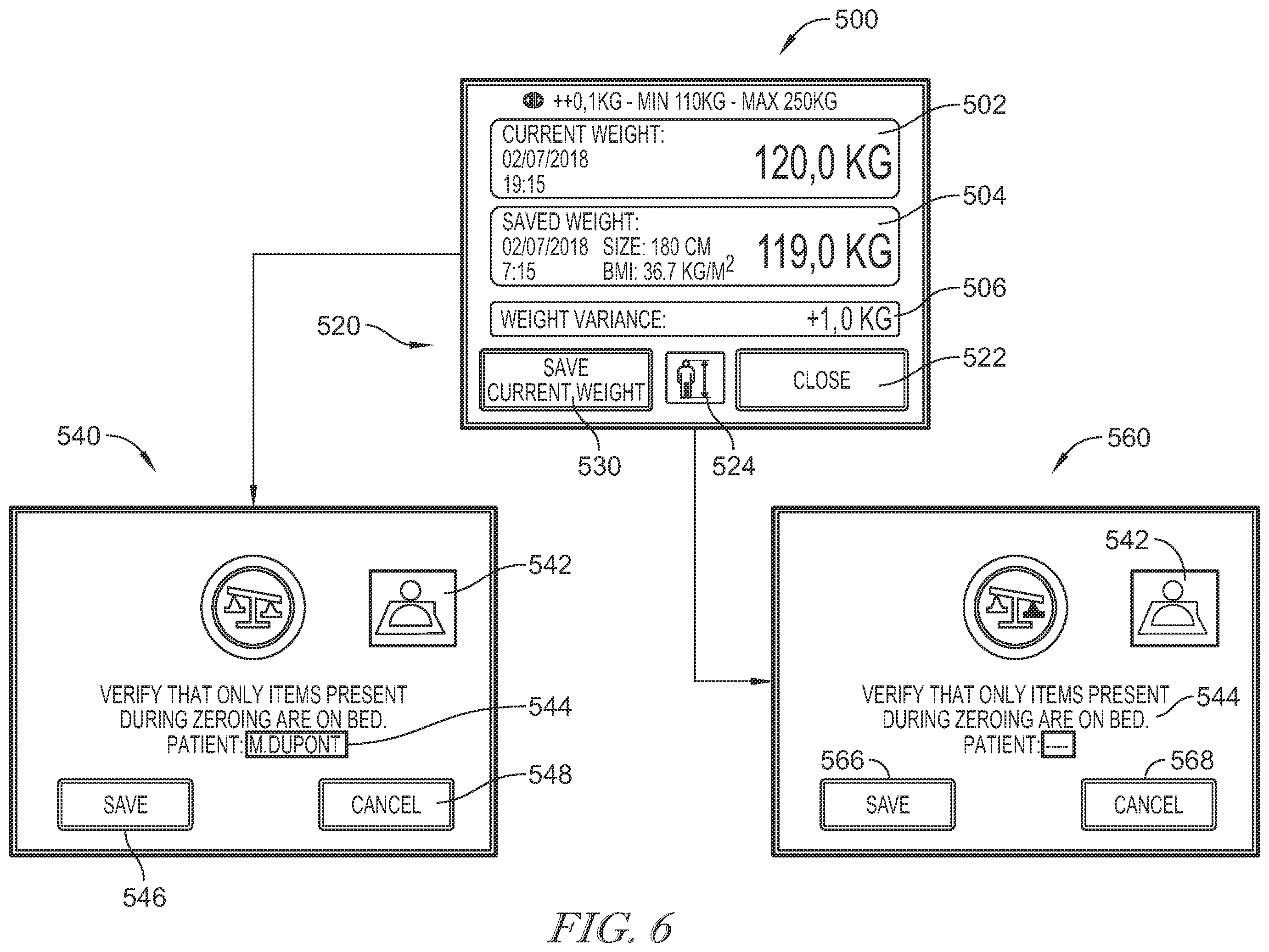 Patent US12396907 Figure 9 – Bed interface for manual location
