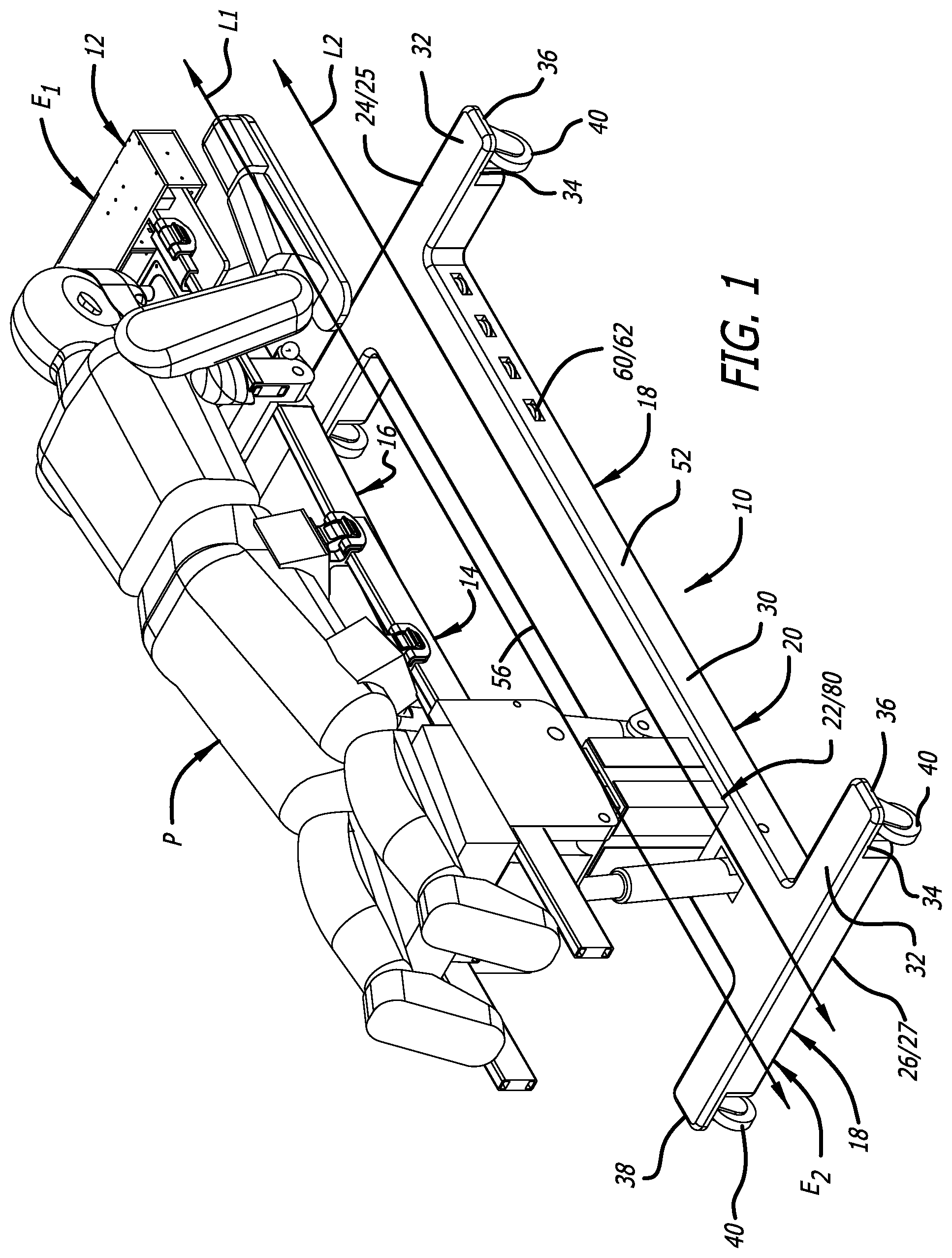 Patent US12396909 Figure 1 – Surgical platform system