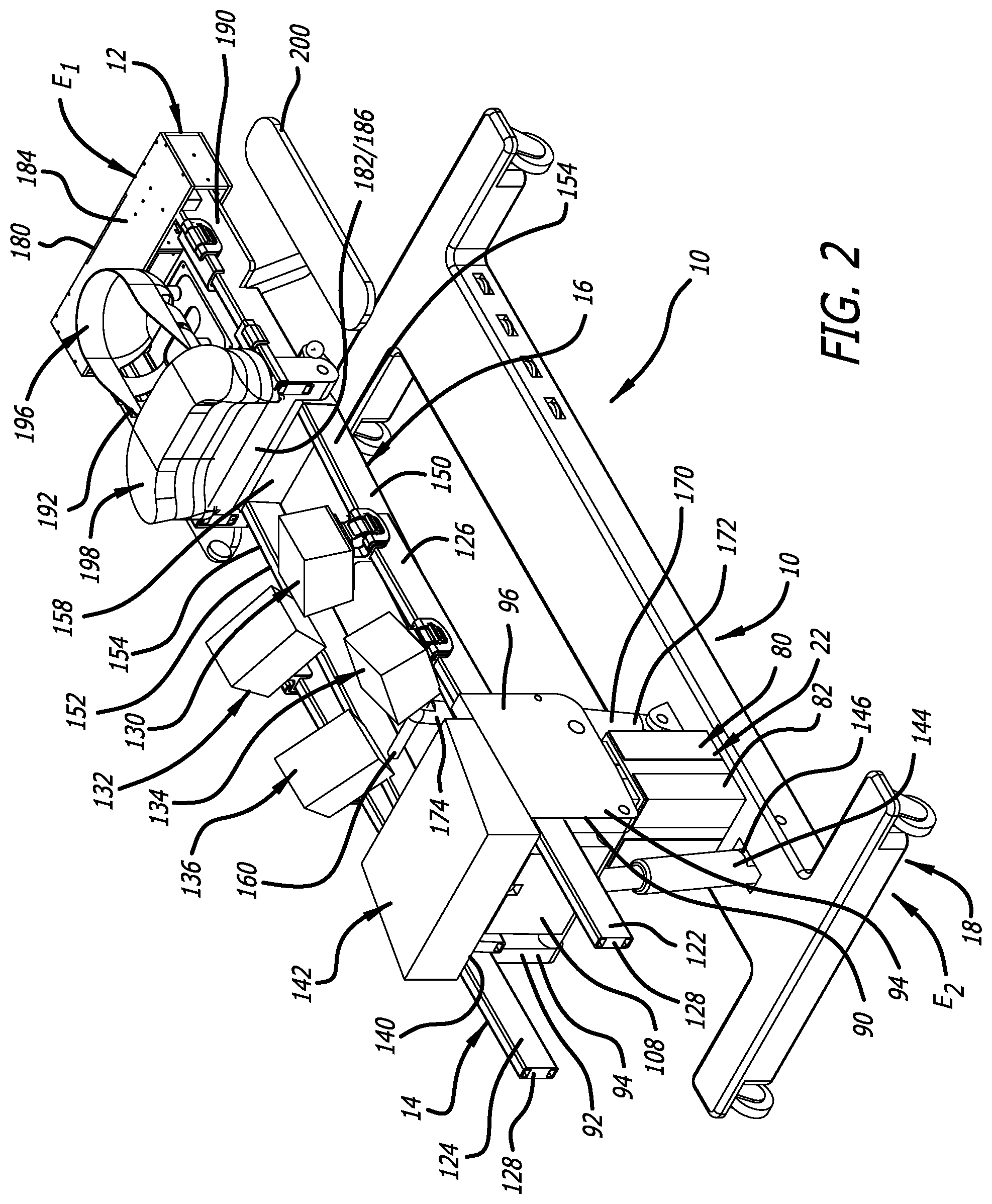 Patent US12396909 Figure 2 – Surgical platform system