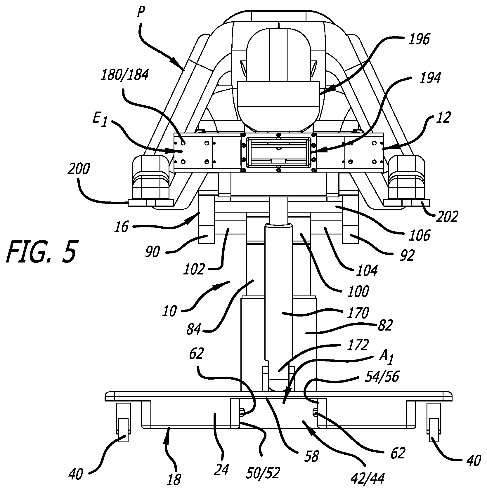 Patent US12396909 Figure 5 – Surgical platform system