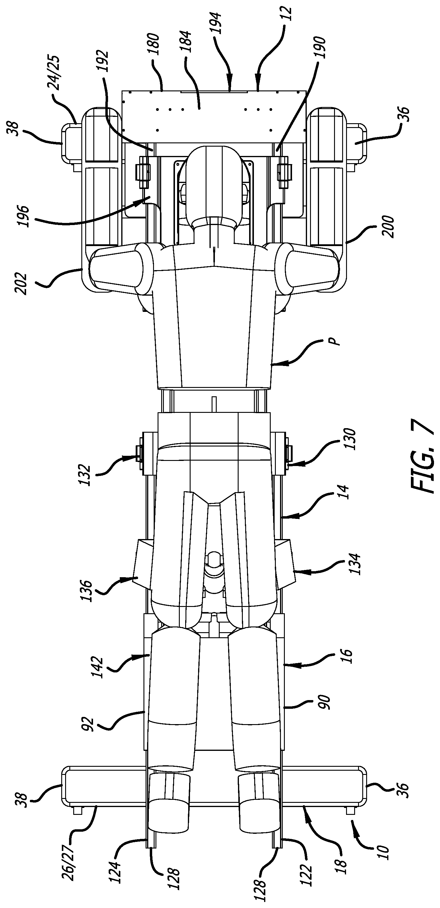 Patent US12396909 Figure 7 – Surgical platform system