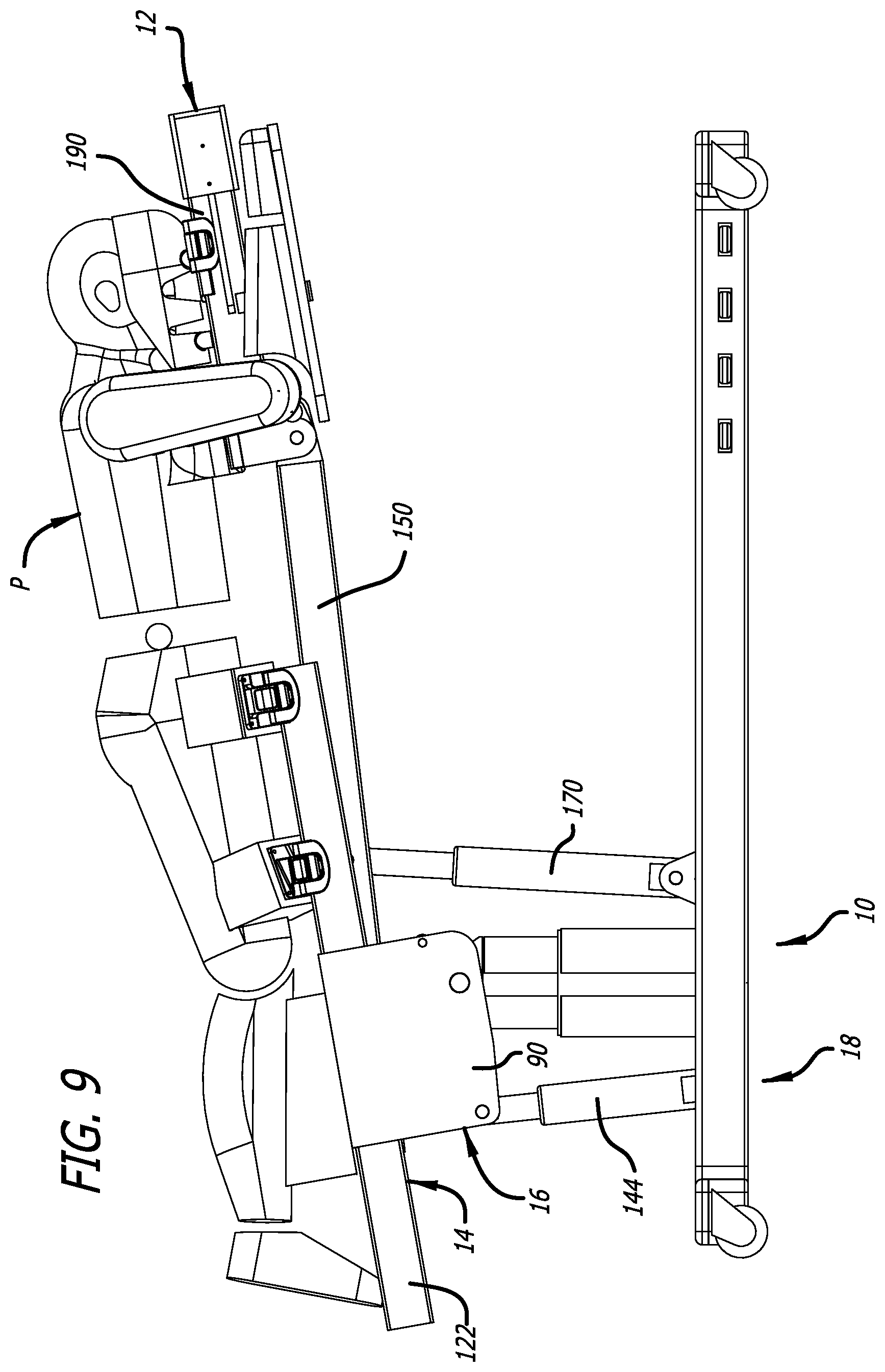 Patent US12396909 Figure 9 – Surgical platform system
