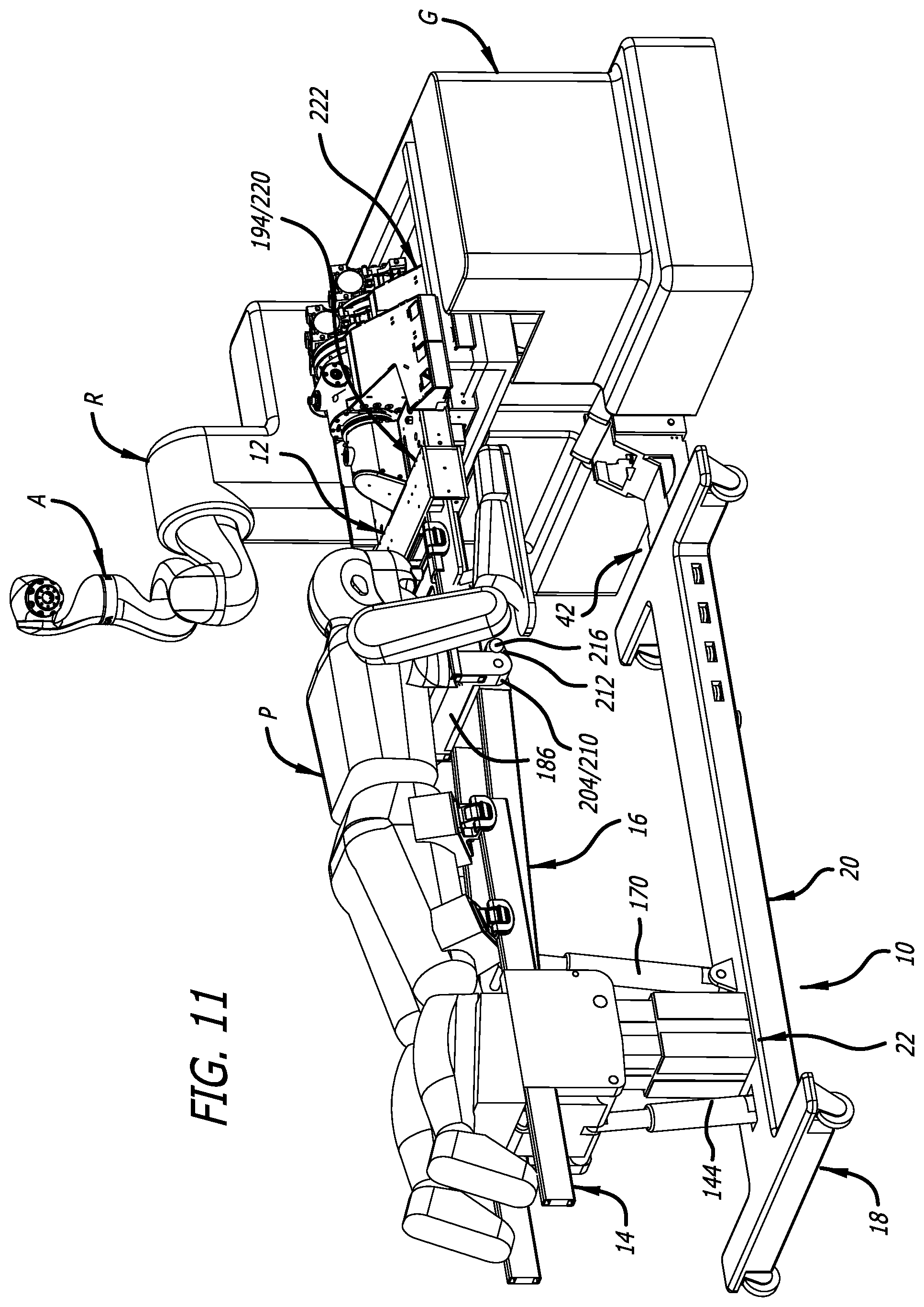 Patent US12396909 Figure 11 – Surgical platform system