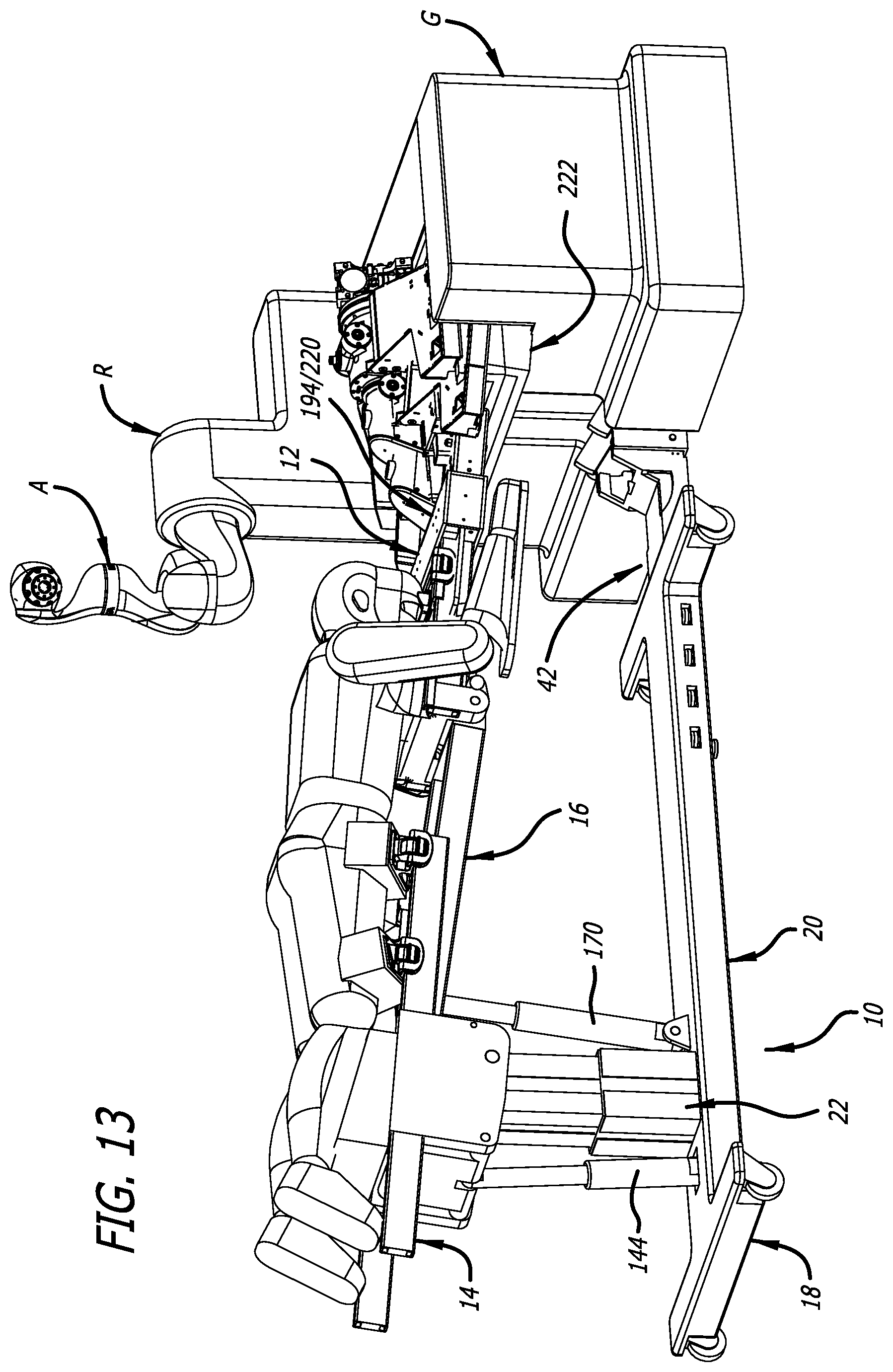 Patent US12396909 Figure 13 – Surgical platform system
