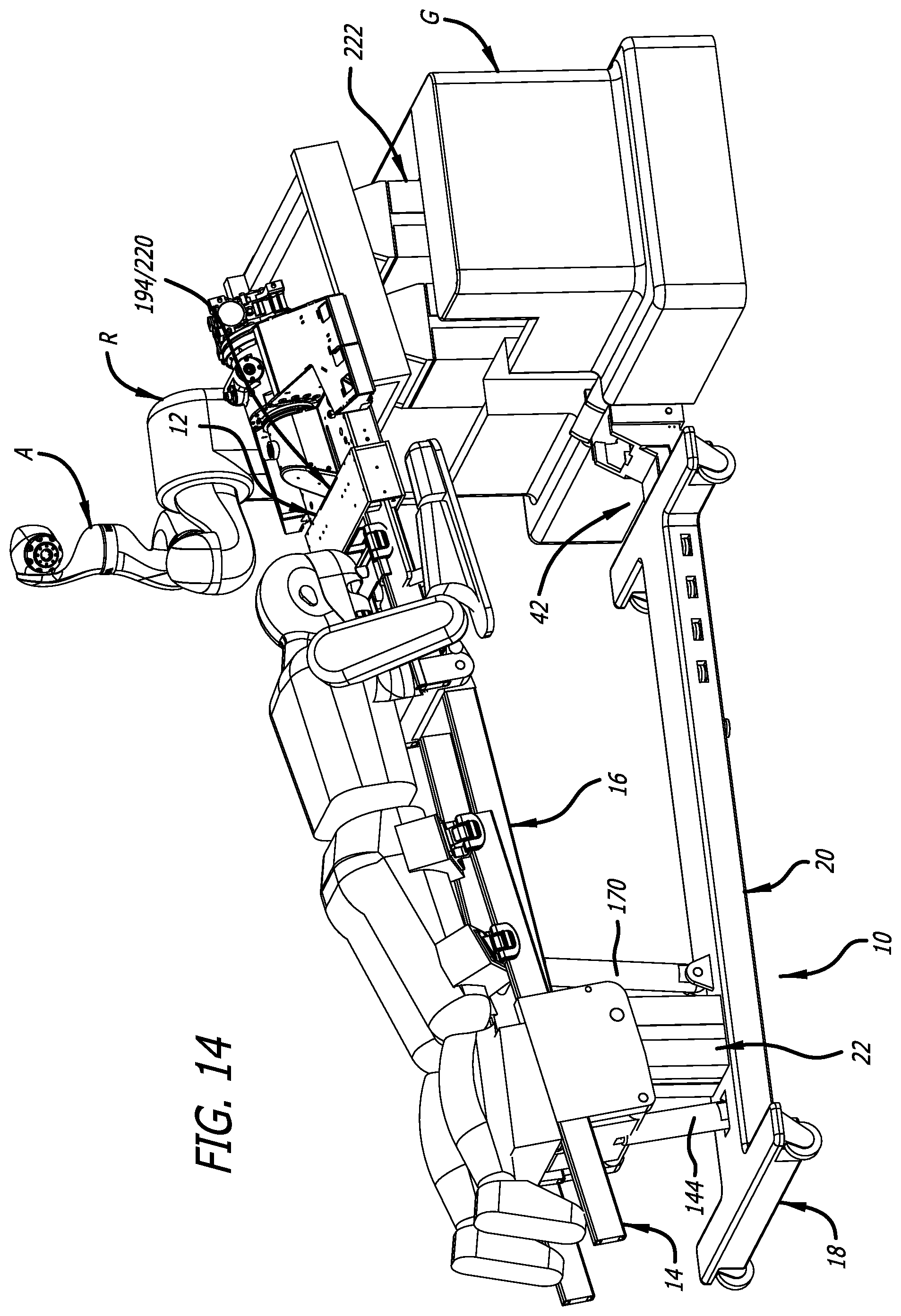 Patent US12396909 Figure 14 – Surgical platform system