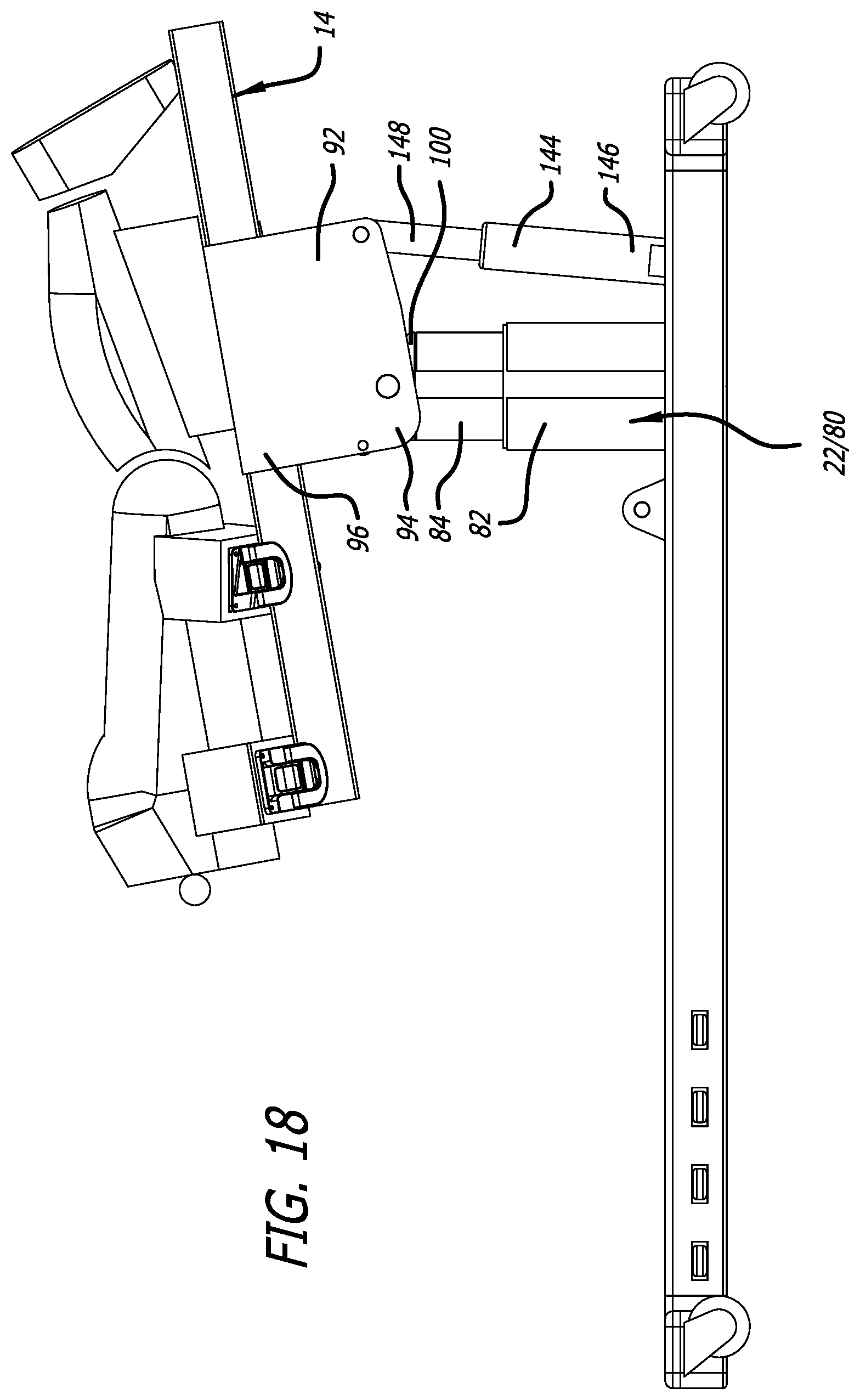 Patent US12396909 Figure 18 – Surgical platform system