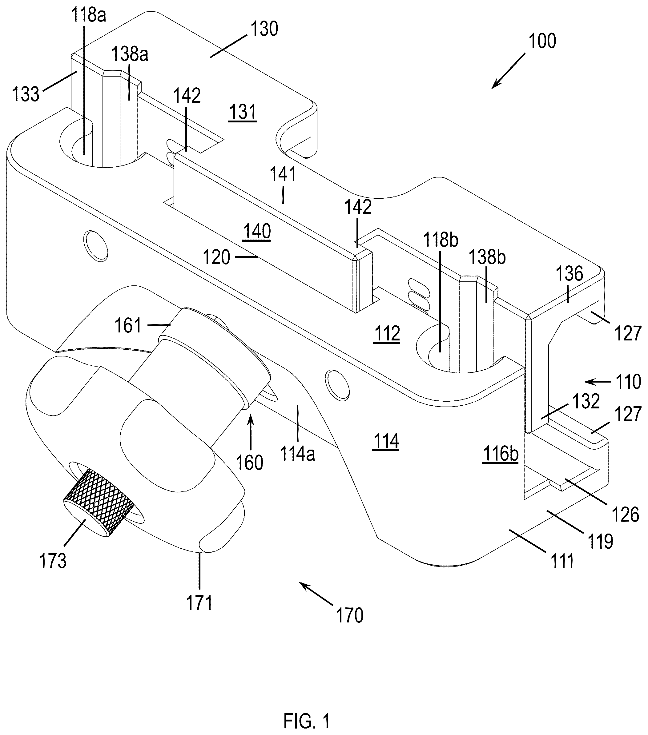 Patent US12396910 Figure 1 – Equalizer clamp assembly, system and method