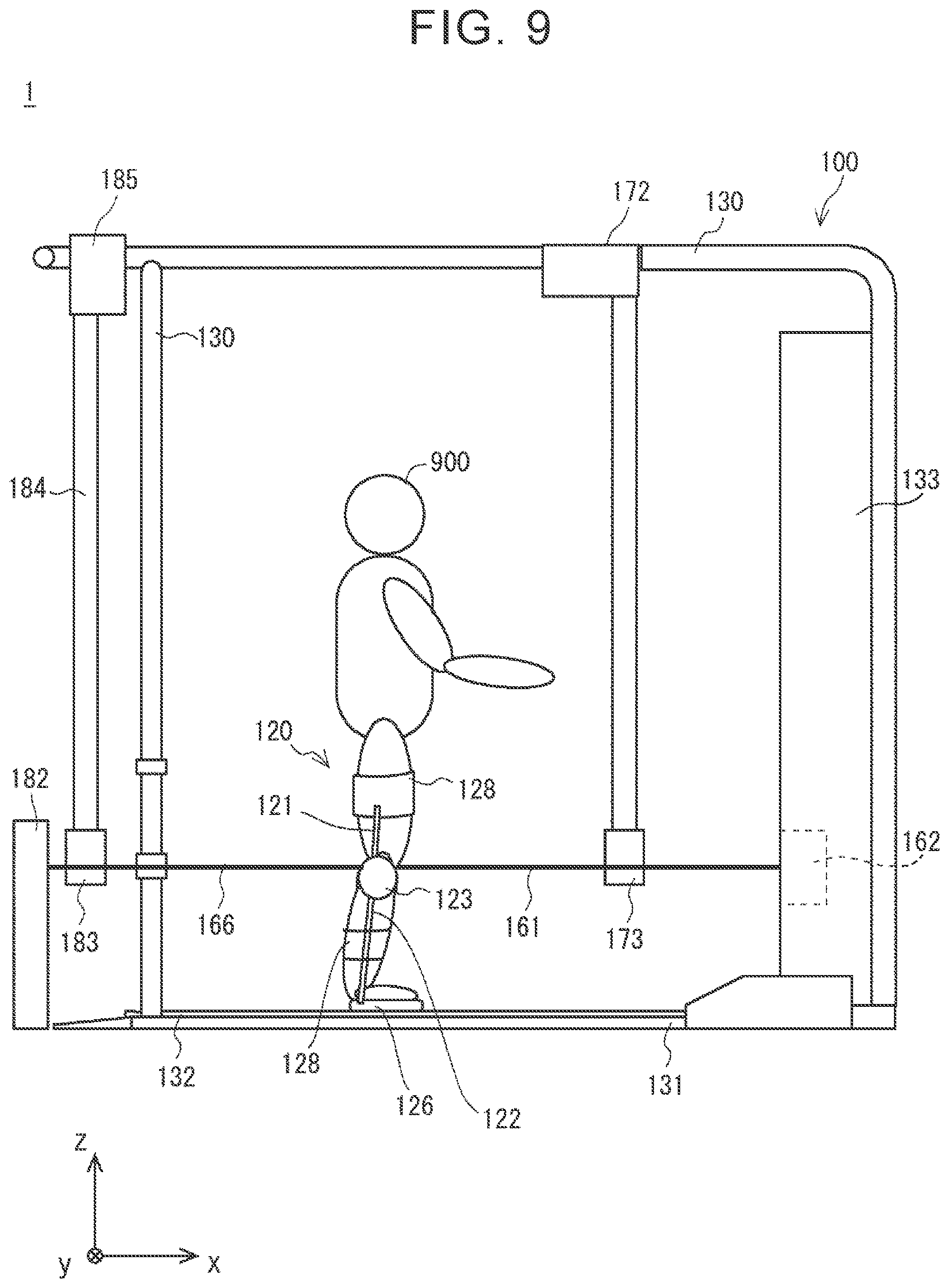 Patent US12396911 Figure 9 – Walking training system, operation method of the system, and non-transitory storage medium for the system