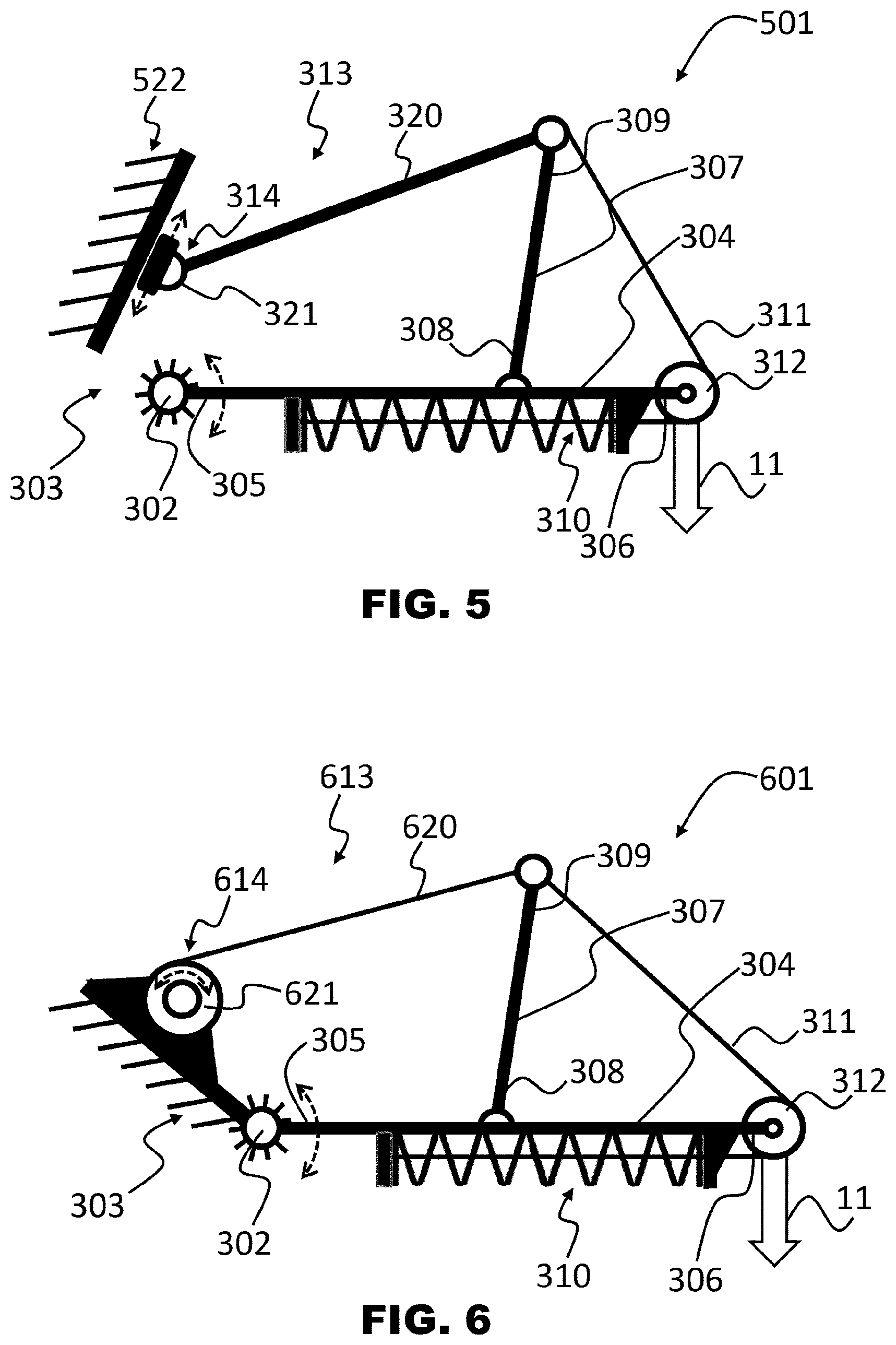 Patent US12396912 Figure 3 – Load compensation device, in particular of gravitational loads, applicable to exoskeletons