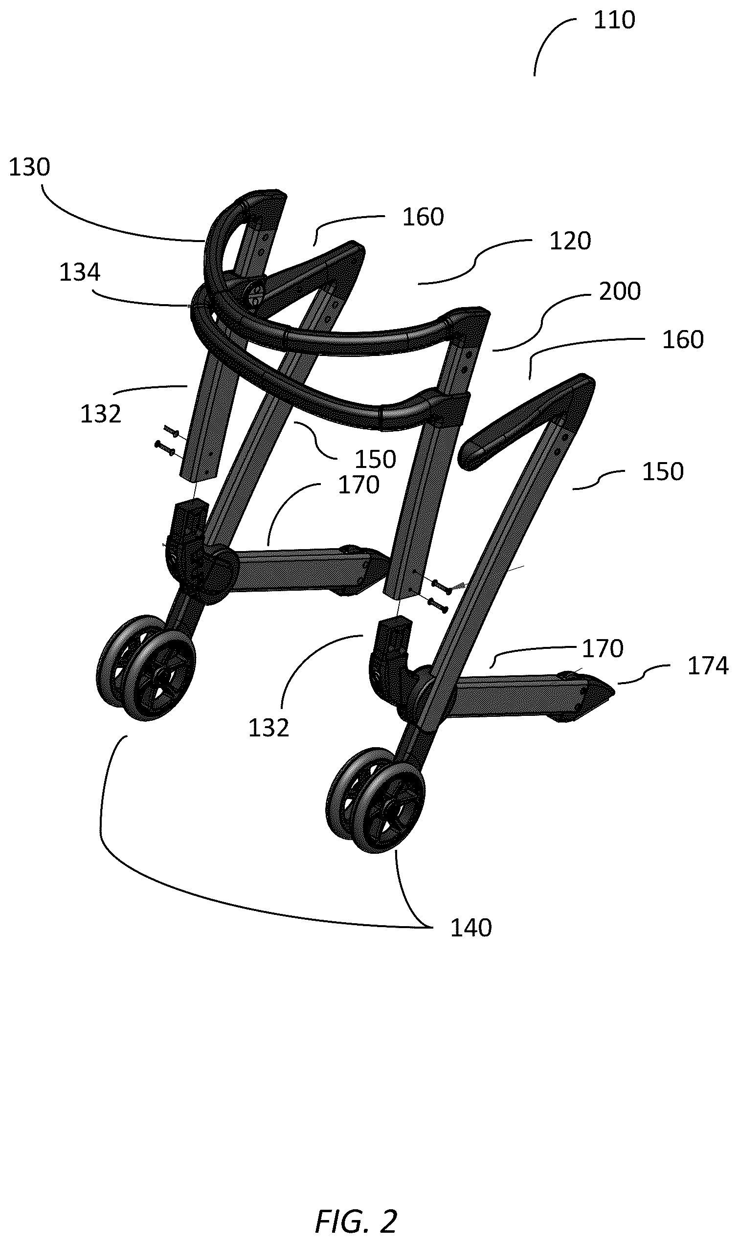 Patent US12396914 Figure 2 – Personal mobility system
