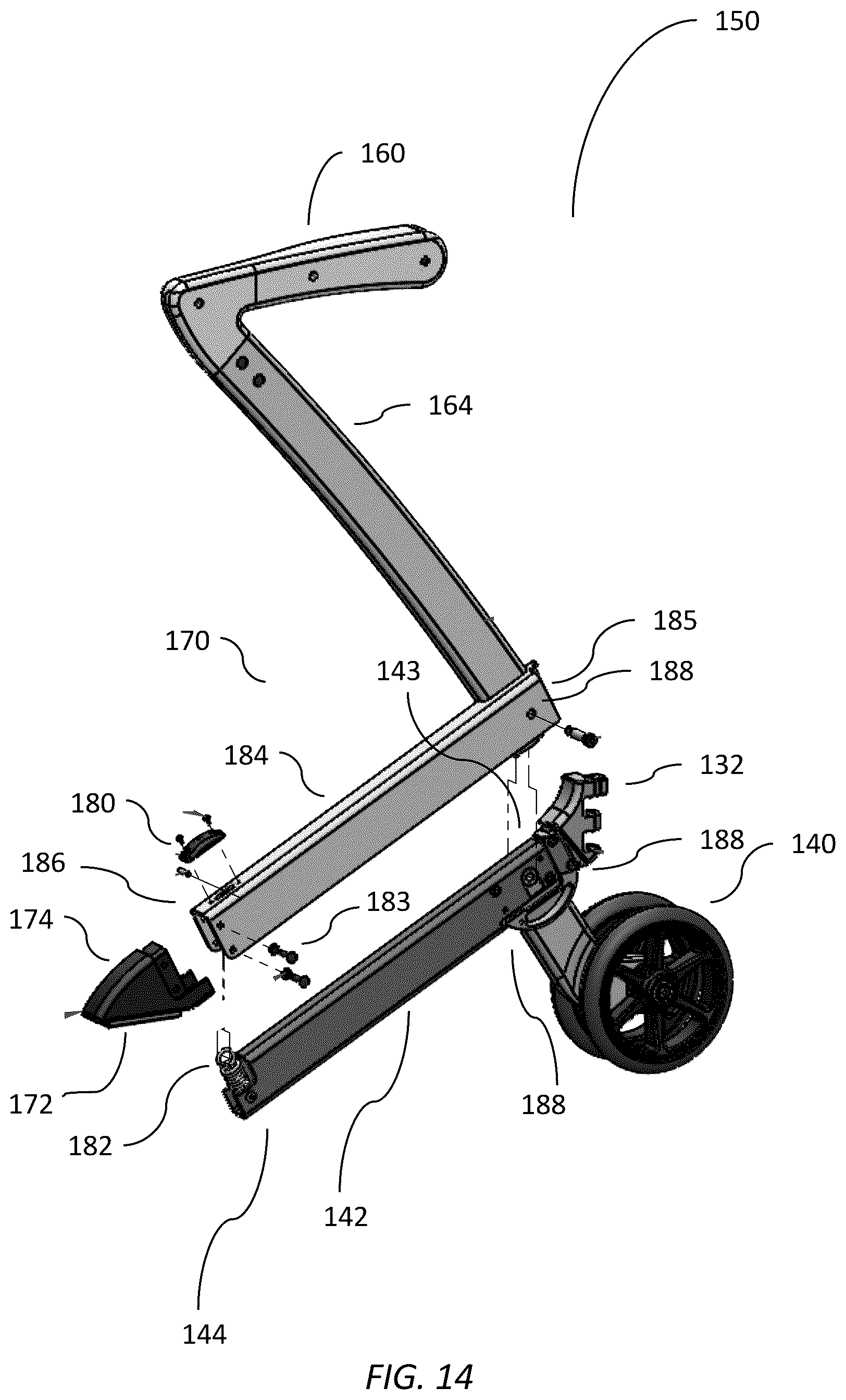 Patent US12396914 Figure 14 – Personal mobility system