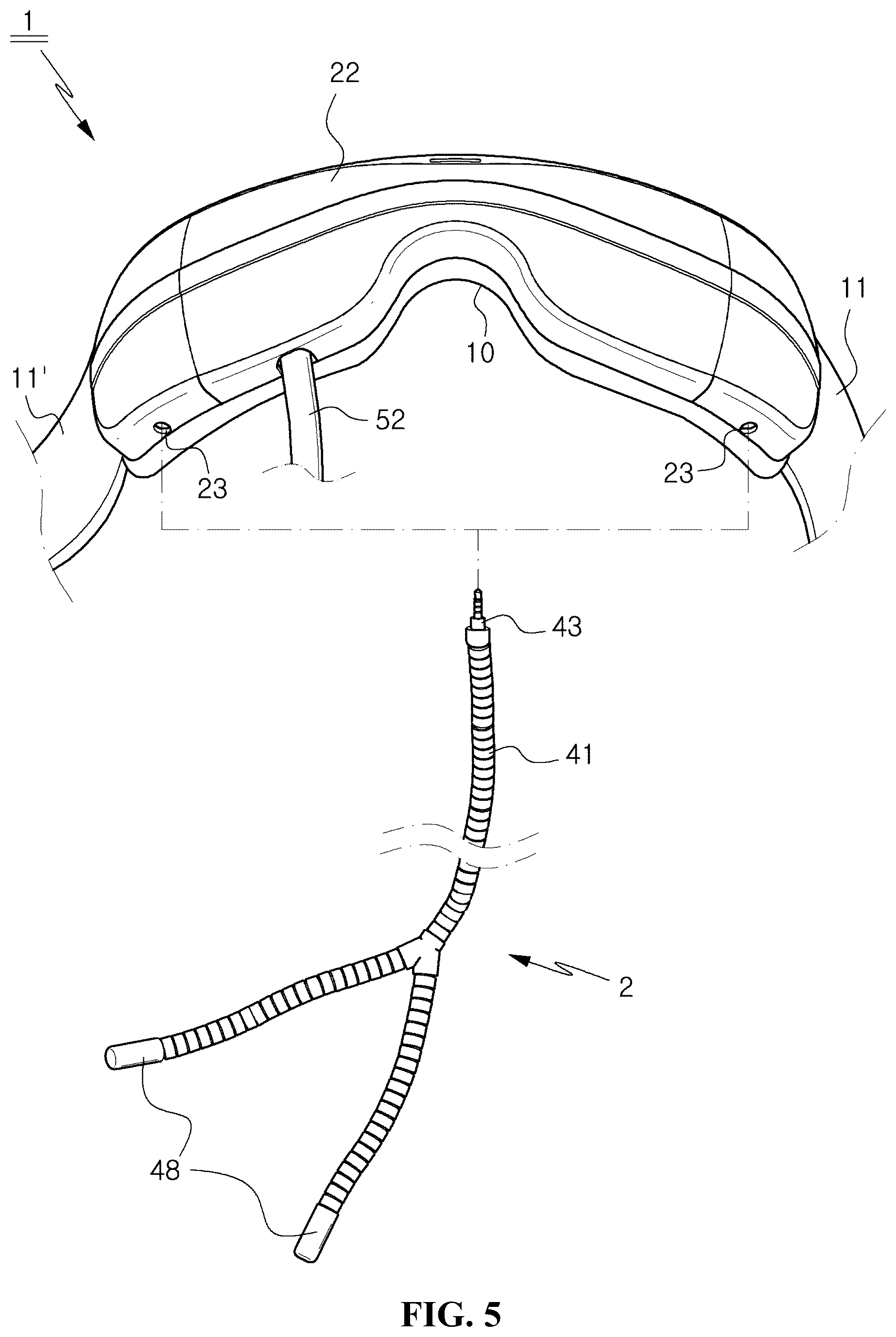 Patent US12396915 Figure 5 – Complex massage machine for eyes and nose