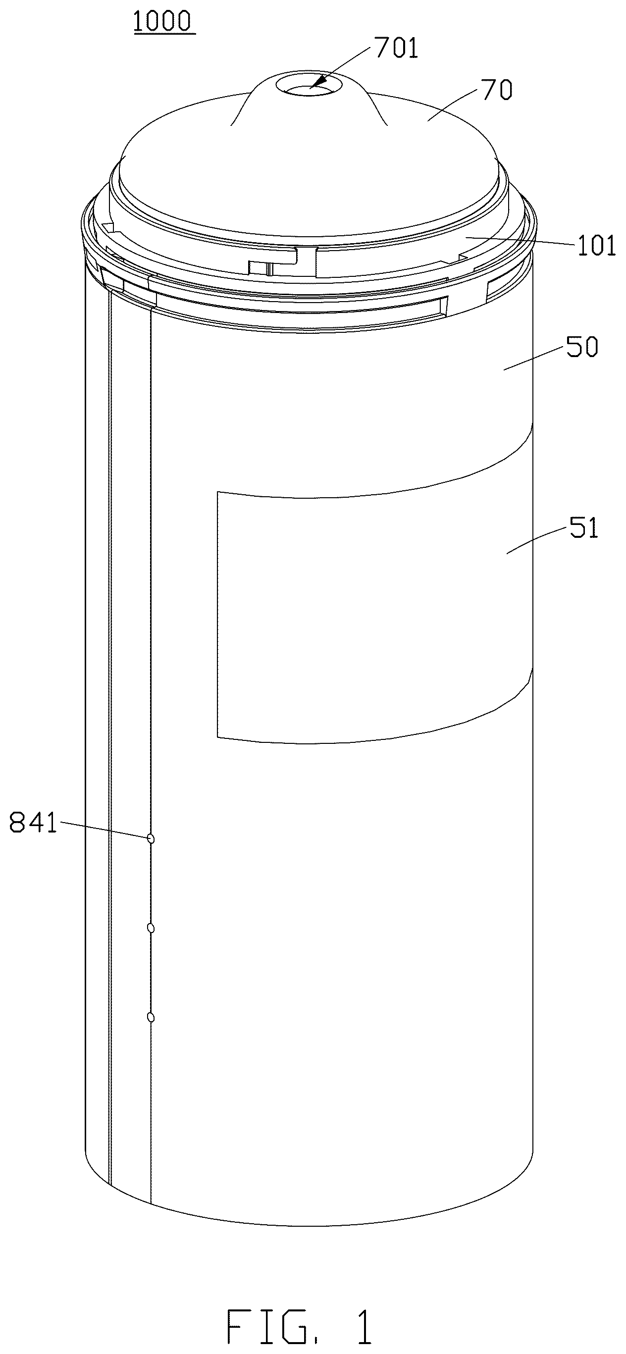 Patent US12396918 Figure 1 – Negative pressure masturbator cup