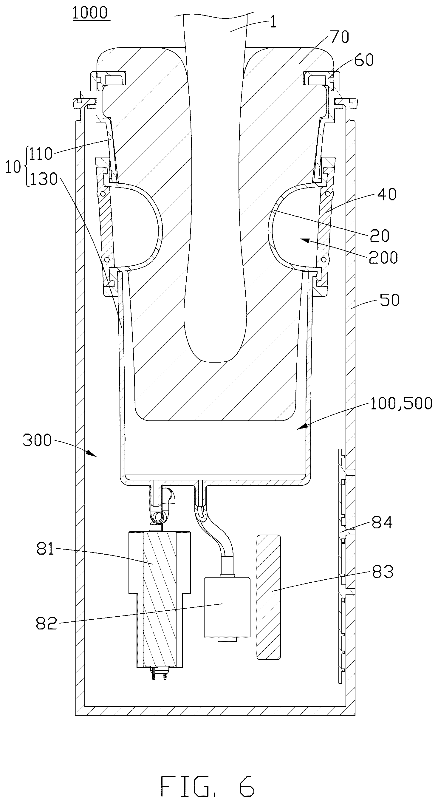 Patent US12396918 Figure 6 – Negative pressure masturbator cup