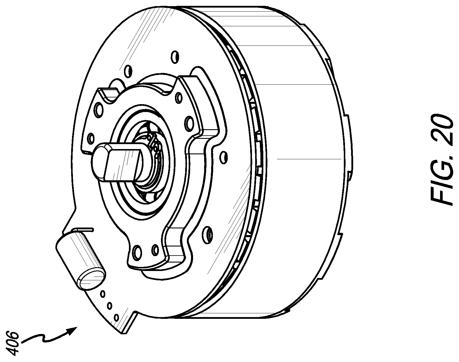 Patent US12396919 Figure 17 – Percussive therapy device with electrically connected attachment