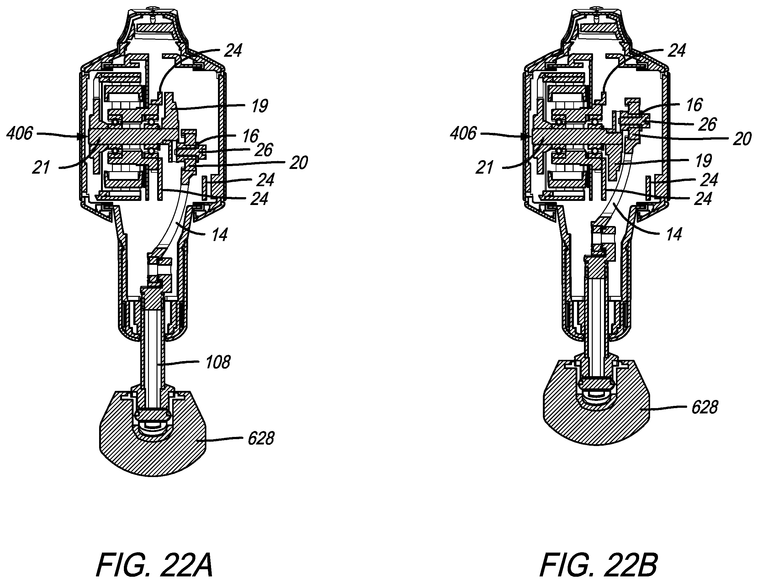 Patent US12396919 Figure 19 – Percussive therapy device with electrically connected attachment