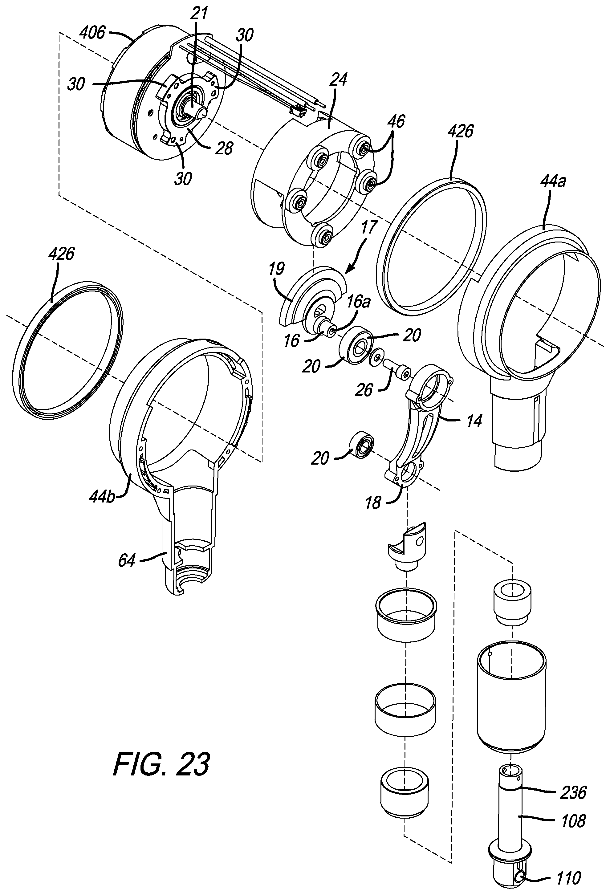 Patent US12396919 Figure 20 – Percussive therapy device with electrically connected attachment