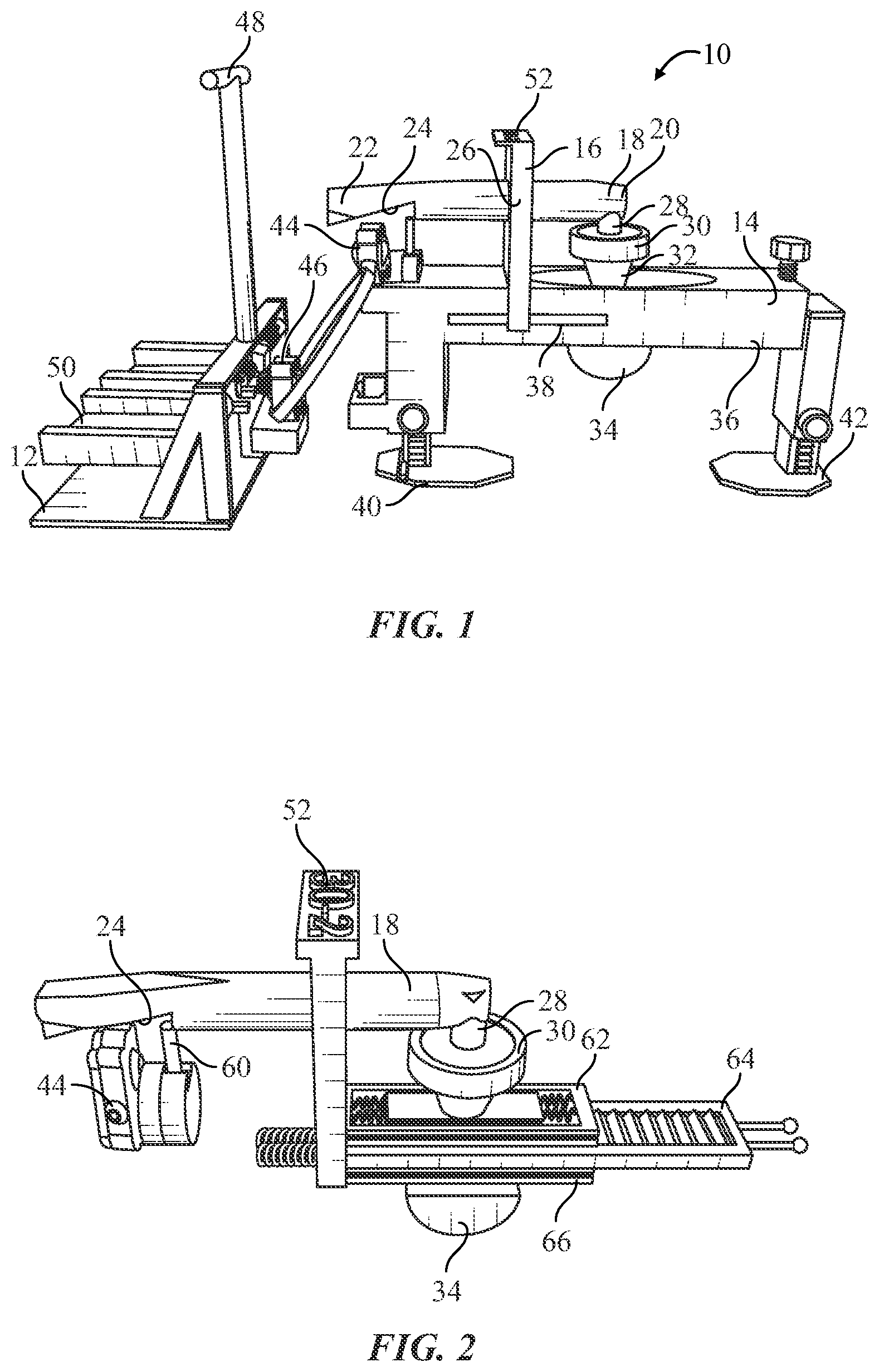 Patent US12396921 — Human stepping powered mechanical cardio-pulmonary resuscitation compression aid — Figure 1