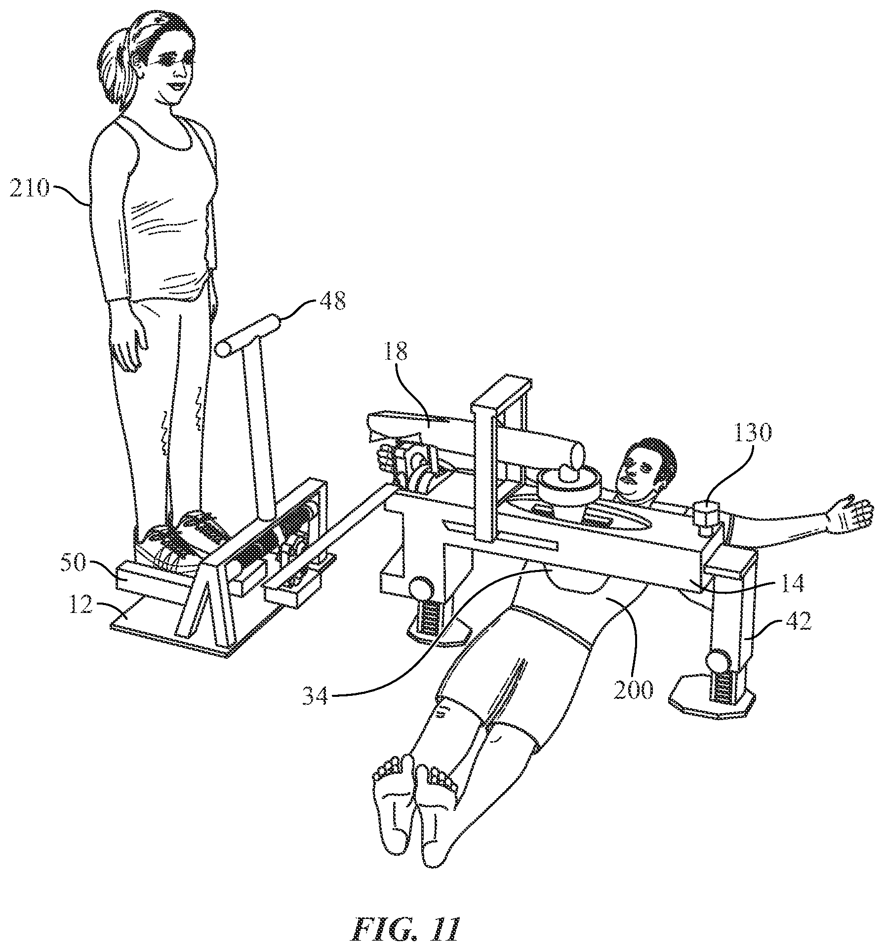 Patent US12396921 Figure 6 – Human stepping powered mechanical cardio-pulmonary resuscitation compression aid
