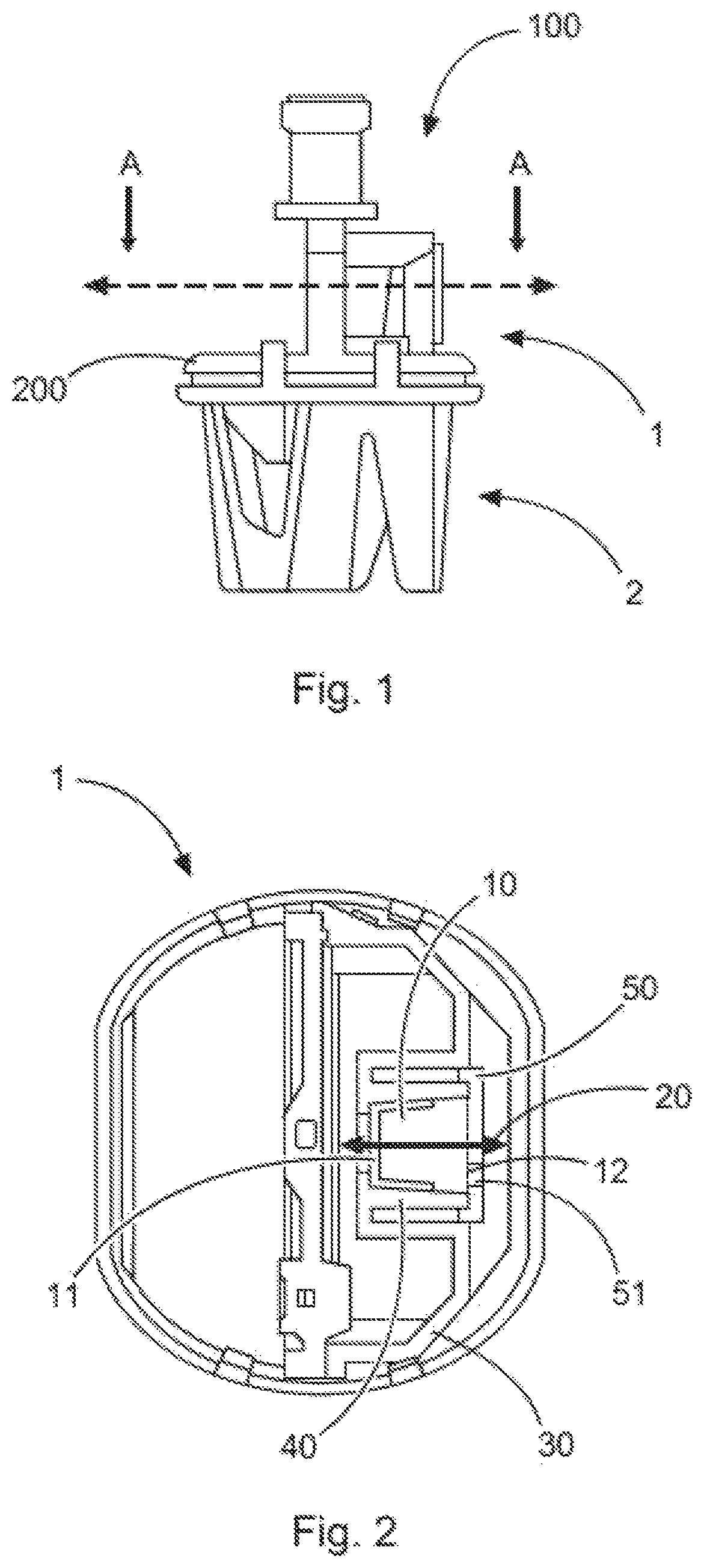 Patent US12396925 Figure 1 – Filter system for a closed fluid-transfer system with pressure equalization