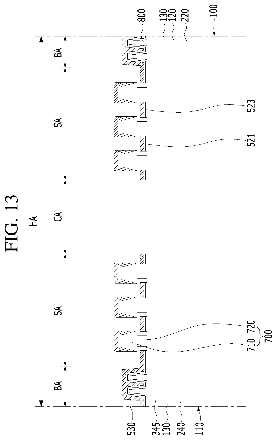 Patent US12401001 Figure 12 – Display apparatus having a substrate hole