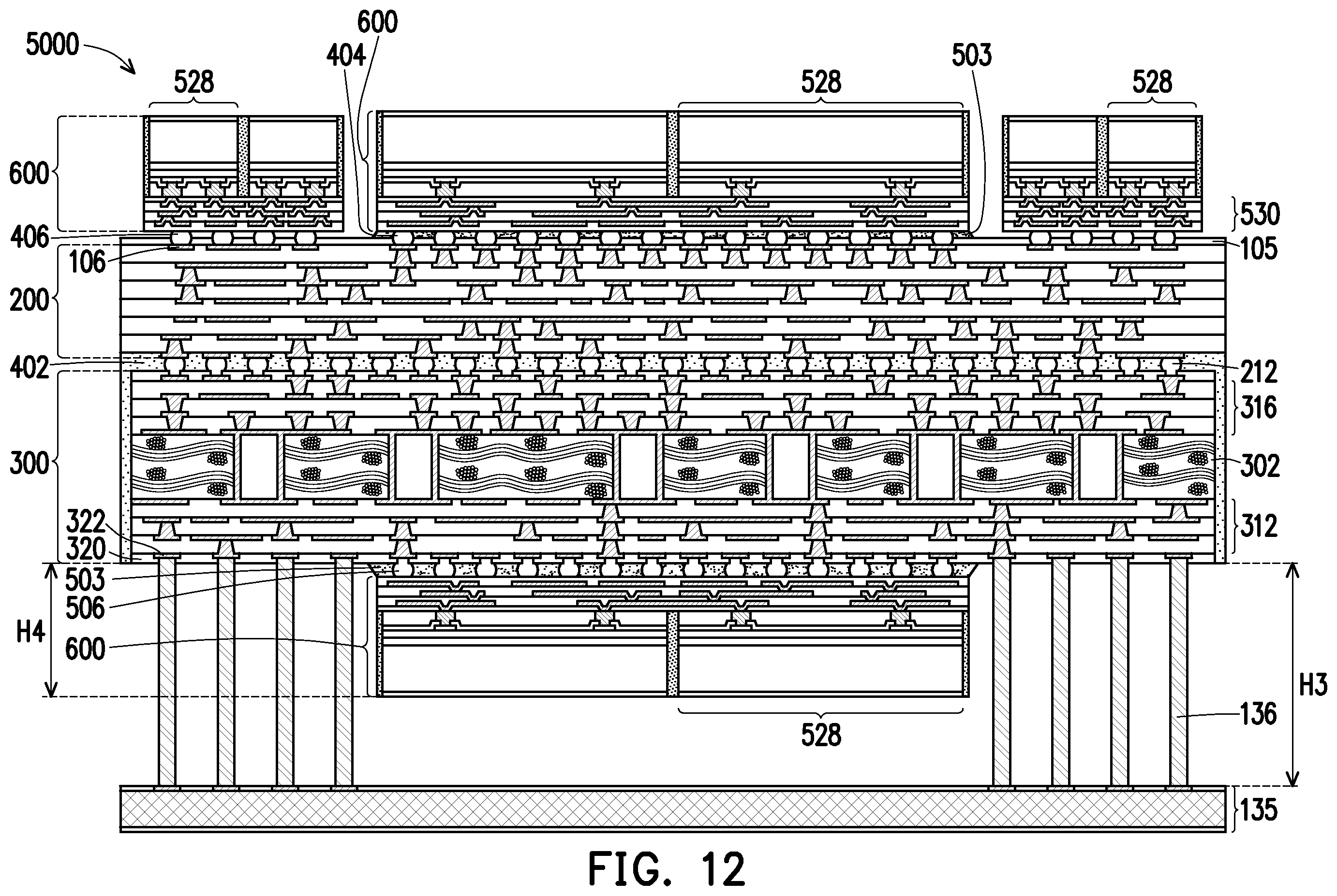 Patent US12401012 Figure 14 – Semiconductor device package and methods of manufacture