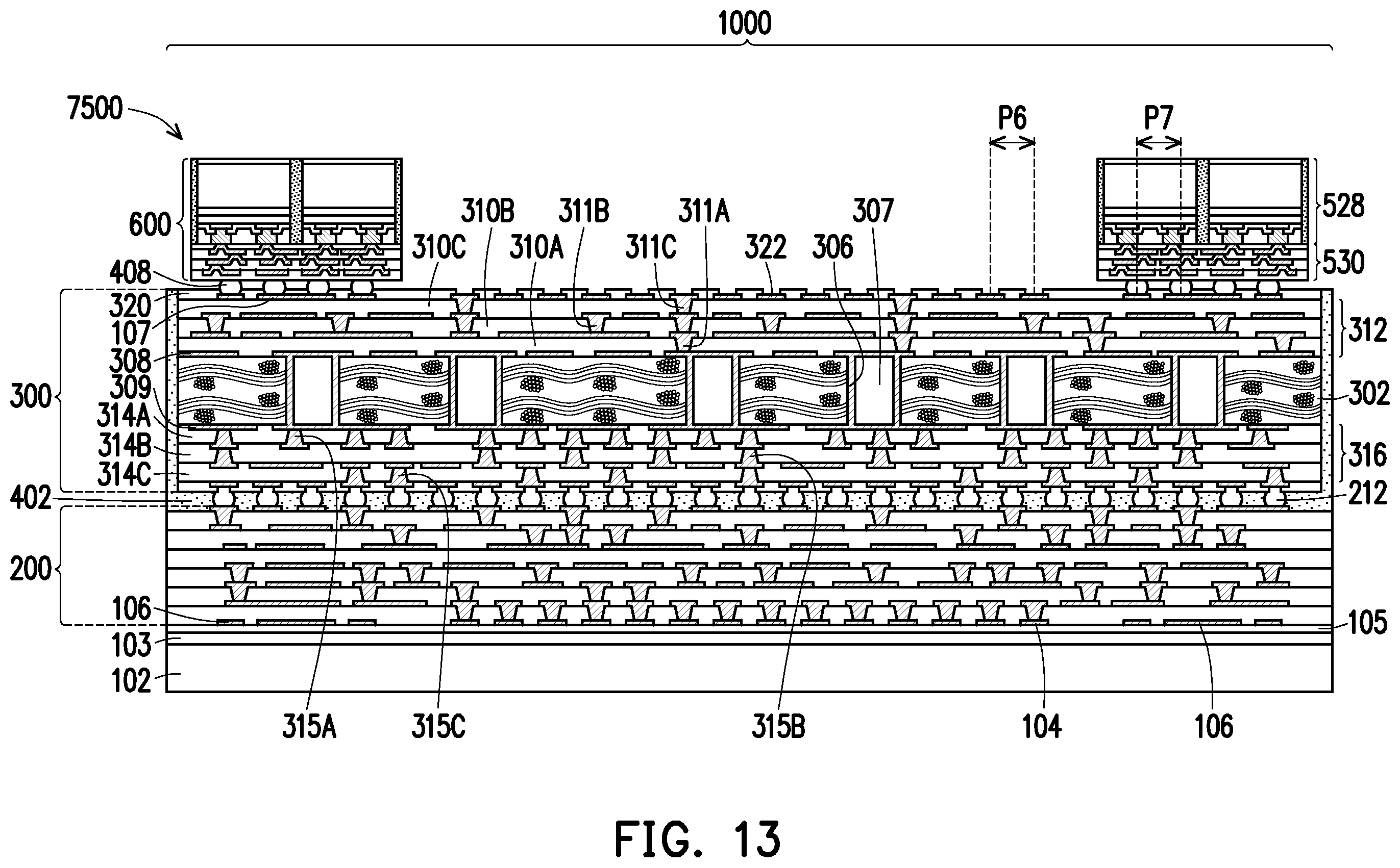 Patent US12401012 Figure 15 – Semiconductor device package and methods of manufacture