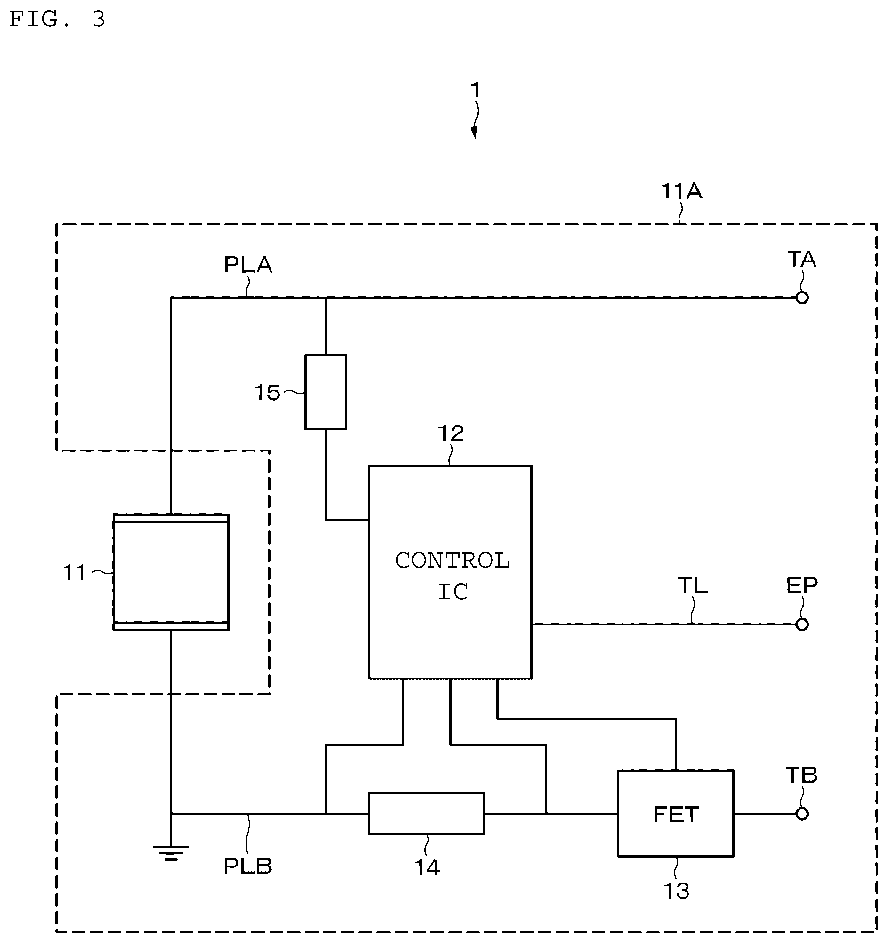 Patent US12401069 Figure 3 – All-solid battery module and electronic apparatus